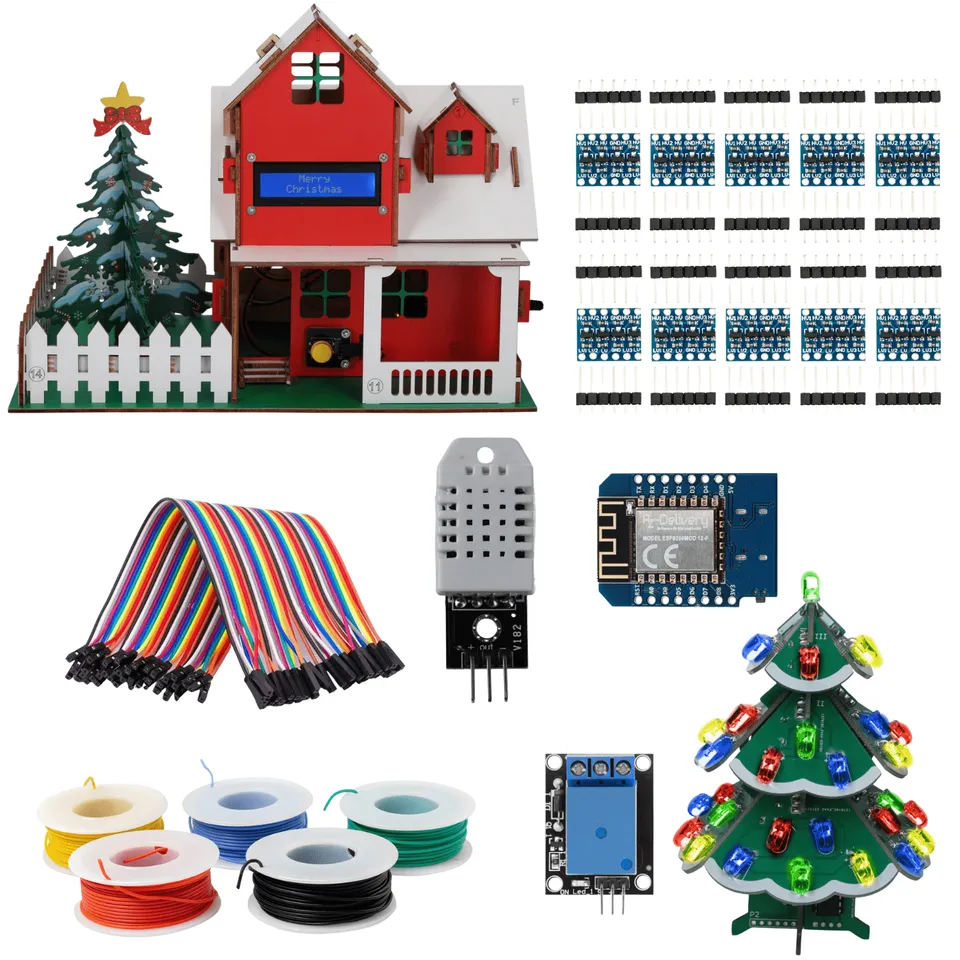 az-delivery-smarthome-im-weihnachtshaus-projekt-bundle-mit-d1-mini-esp8266-und-a image 1