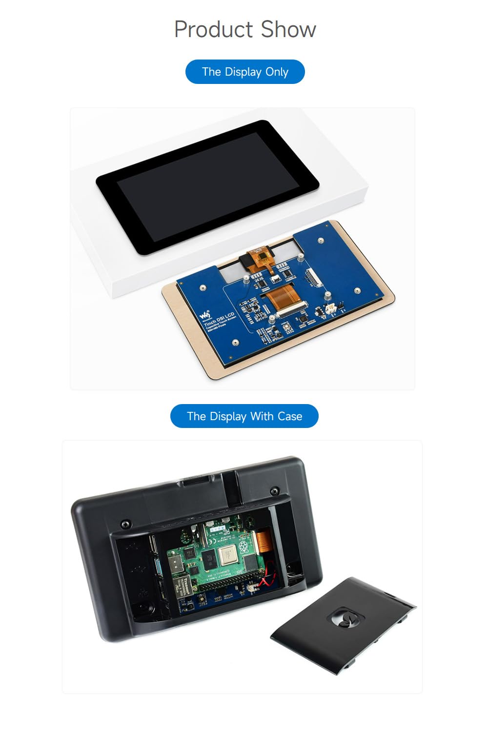 waveshare-7-zoll-mini-bildschirm-ips-touch-lcd-800x480-dsi-mit-geh-use-f-r-raspb image 7