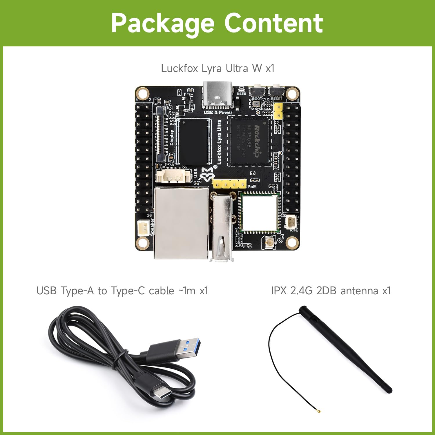 waveshare-luckfox-lyra-ultra-w-rk3506b-linux-micro-development-board-triple-core image 2