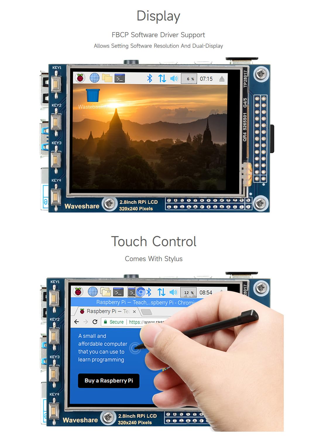 waveshare-2-8-zoll-tft-lcd-display-f-r-raspberry-pi-mit-resistivem-touch-320x240 image 5