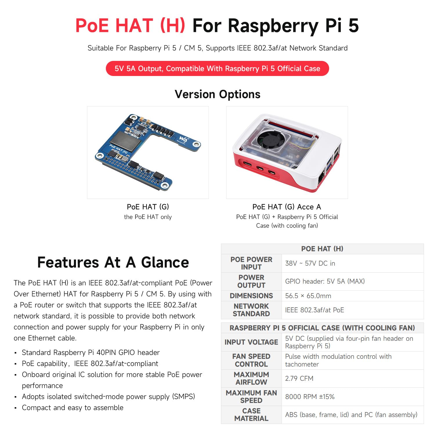 waveshare-poe-hat-h-f-r-raspberry-pi-5-cm5-5v-5a-mit-geh-use image 3