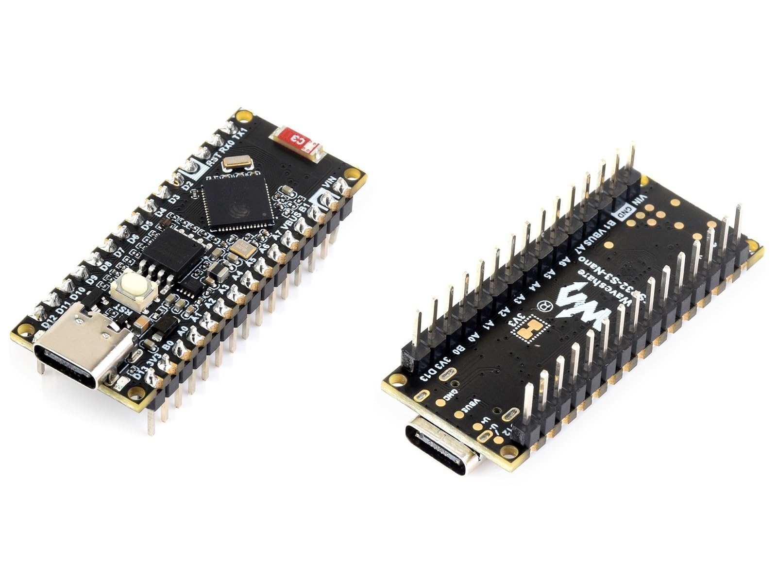 waveshare-esp32-s3-nano-entwicklungsboard-mit-esp32-s3r8-und-vorgel-tetem-header image 6