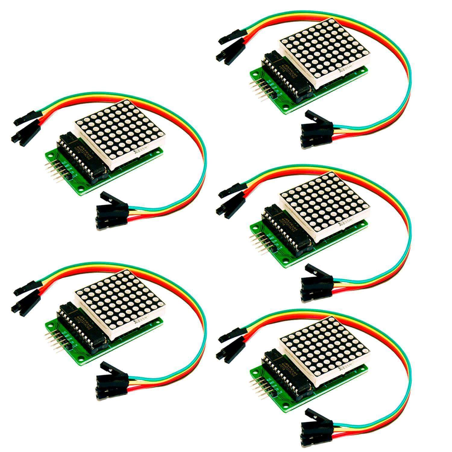 az-delivery-max7219-8x8-led-dot-matrix-anzeigemodul-rot image 5