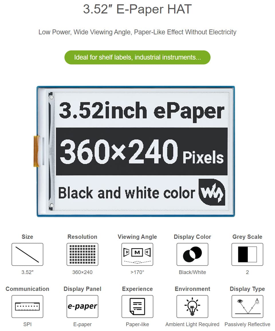 waveshare-3-52-zoll-e-paper-hat-f-r-raspberry-pi-360x240-schwarz-wei-spi image 3