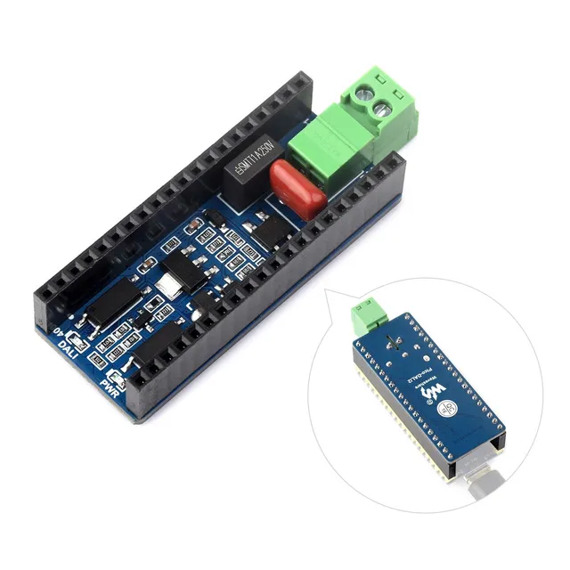 waveshare-dali2-erweiterungsmodul-f-r-esp32-pico-boards-lichtsteuerung image 1