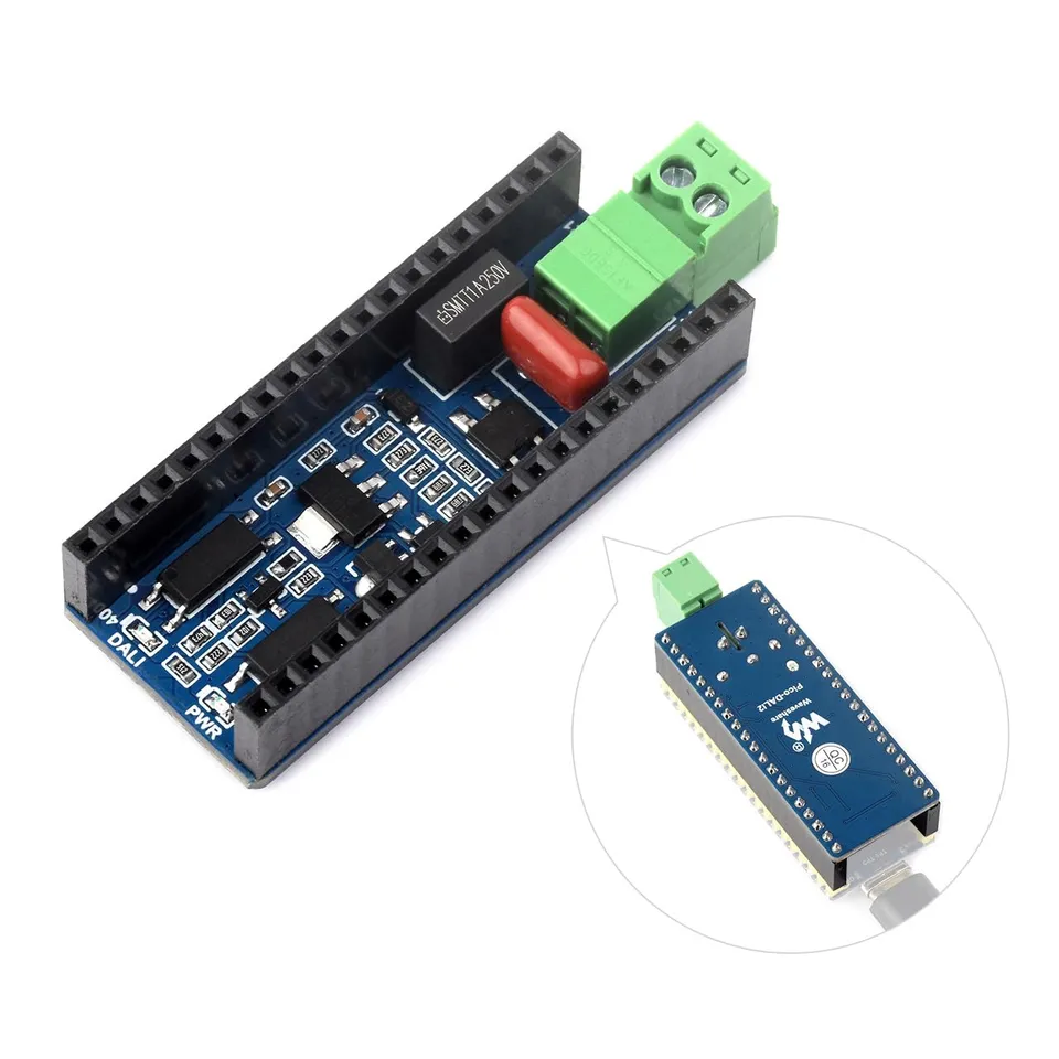 waveshare-dali2-erweiterungsmodul-f-r-esp32-pico-boards-lichtsteuerung image 1