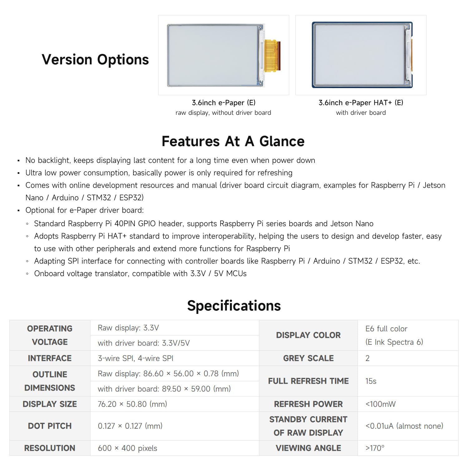 waveshare-3-6-zoll-e-ink-spectra-6-e-paper-display-600x400-spi-ohne-treiberboard image 4