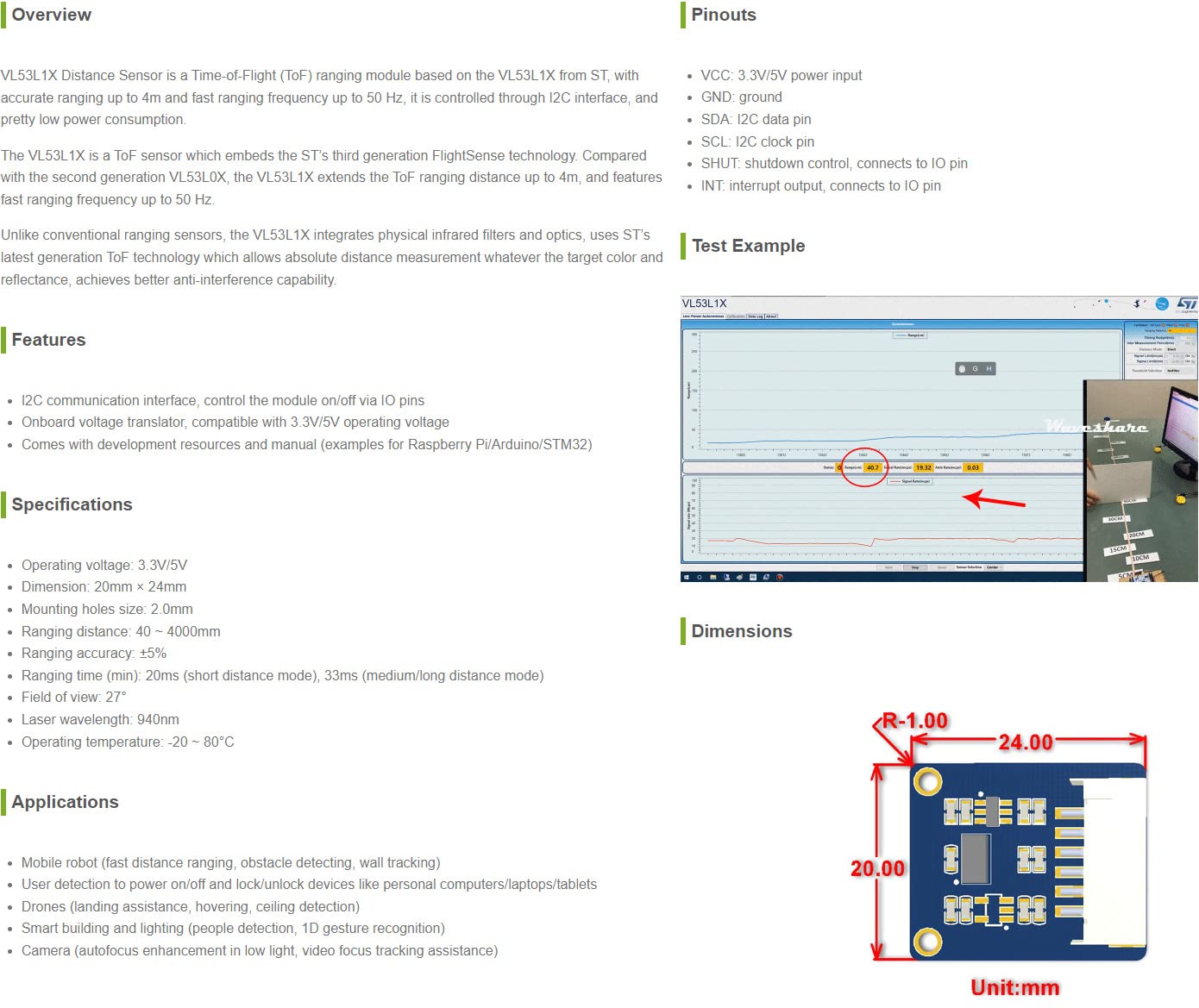 waveshare-vl53l1x-time-of-flight-abstandssensor-bis-4m-50hz-i2c image 3