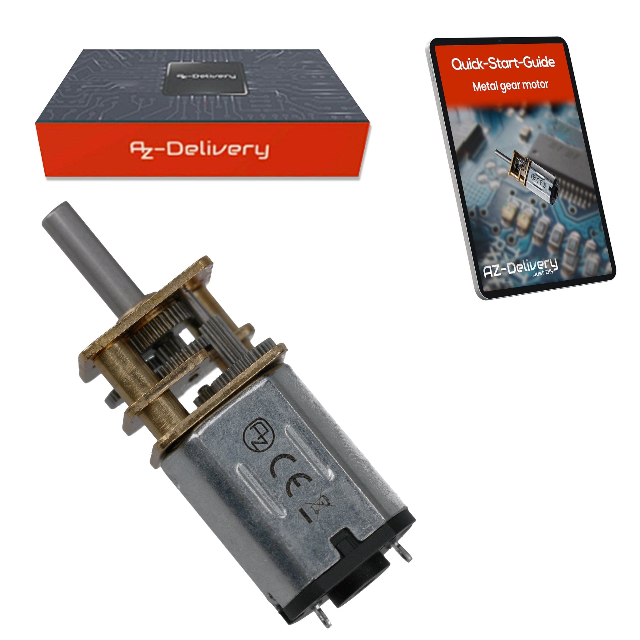 az-delivery-ga12-n20-dc-getriebemotor-3-12v-80rpm-metallgetriebe image 1