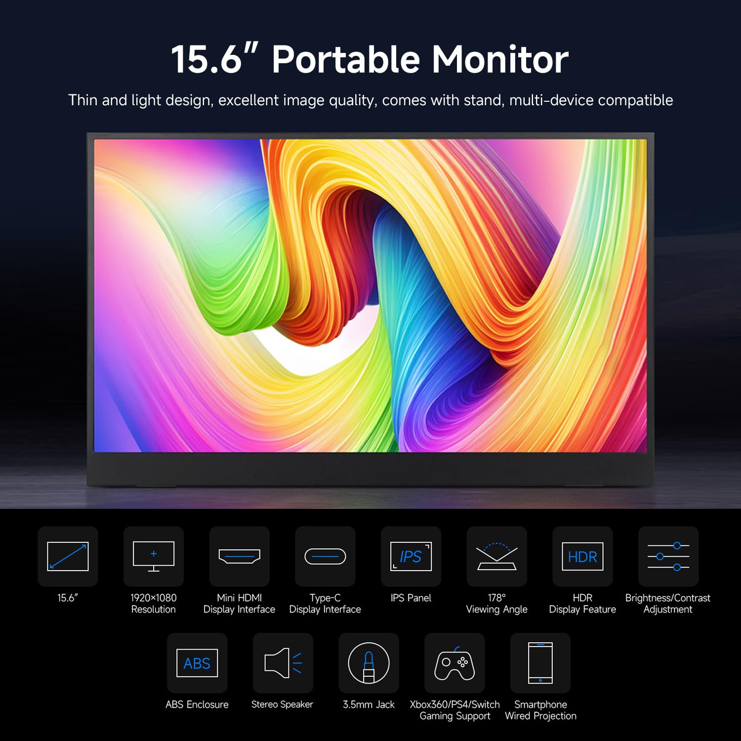waveshare-luck-fox-15-6-zoll-portable-monitor-ohne-touch-full-hd-ips-mini-hdmi-d image 3
