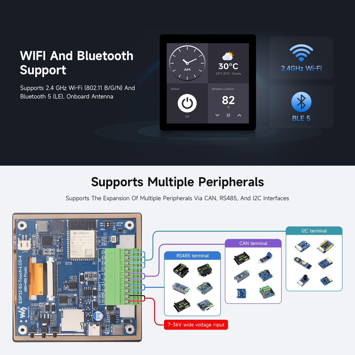 waveshare-esp32-s3-touch-lcd-4-v3-entwicklungsboard-mit-4-zoll-touch-display-480 image 6