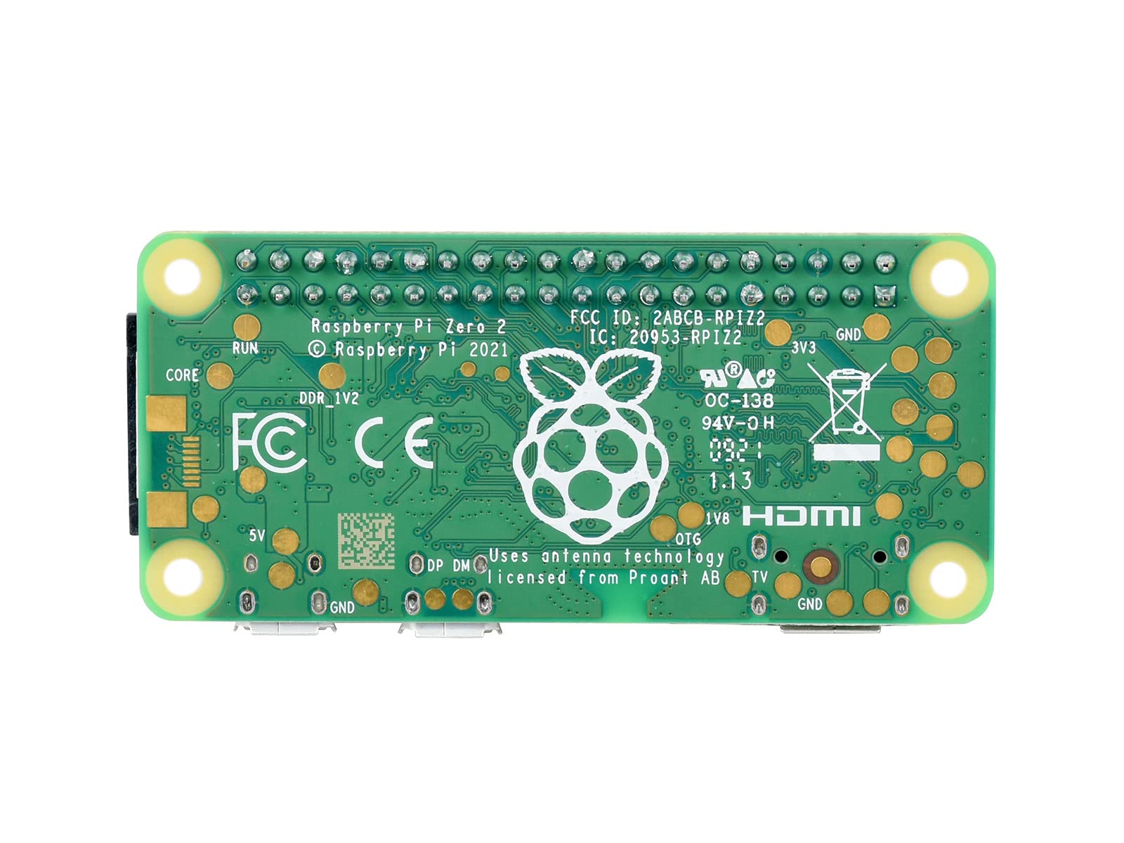 waveshare-raspberry-pi-zero-2-wh-1ghz-quad-core-wifi-bt-black-pinheader image 2
