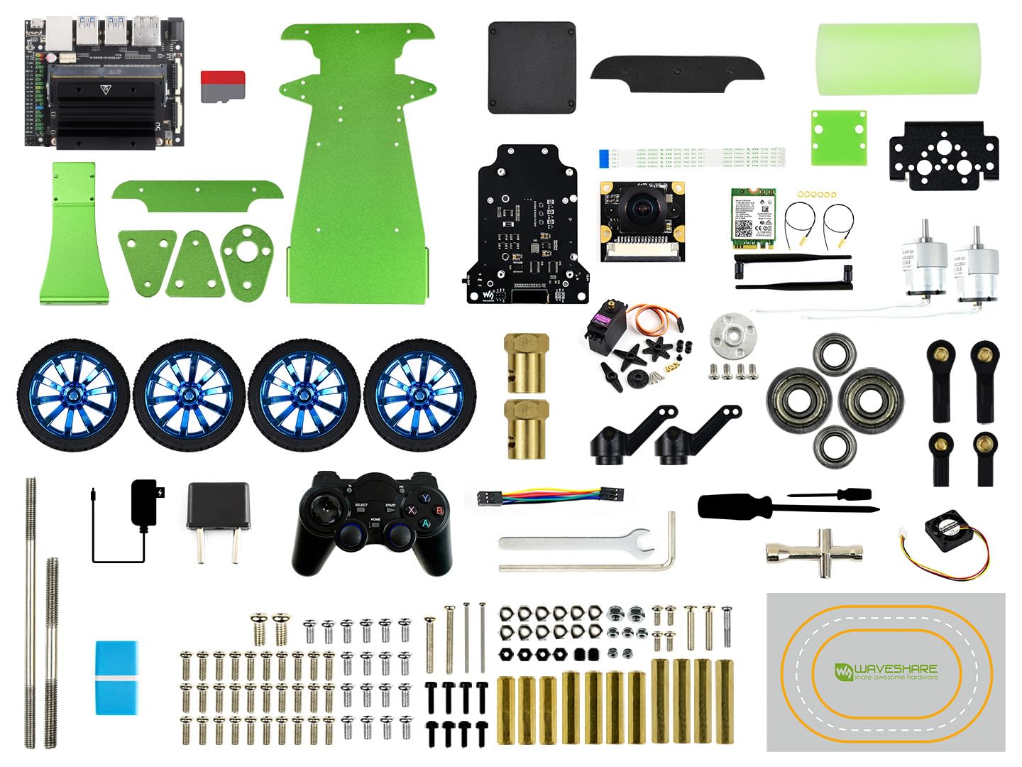 waveshare-jetracer-ai-rennroboter-mit-jetson-nano-4gb image 2