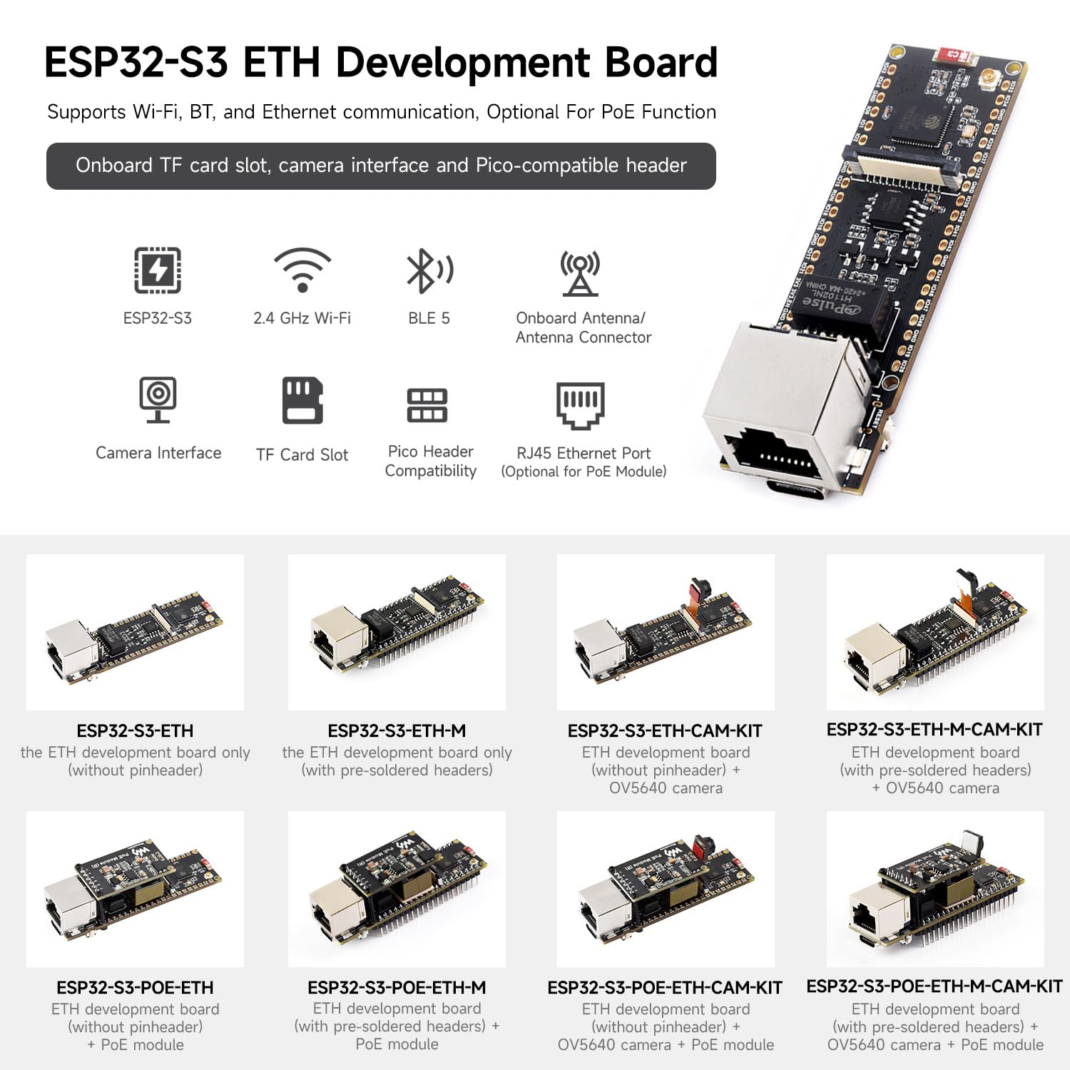 waveshare-esp32-s3-eth-board-mit-rj45-poe-wifi-bt-16mb-flash-8mb-psram image 3
