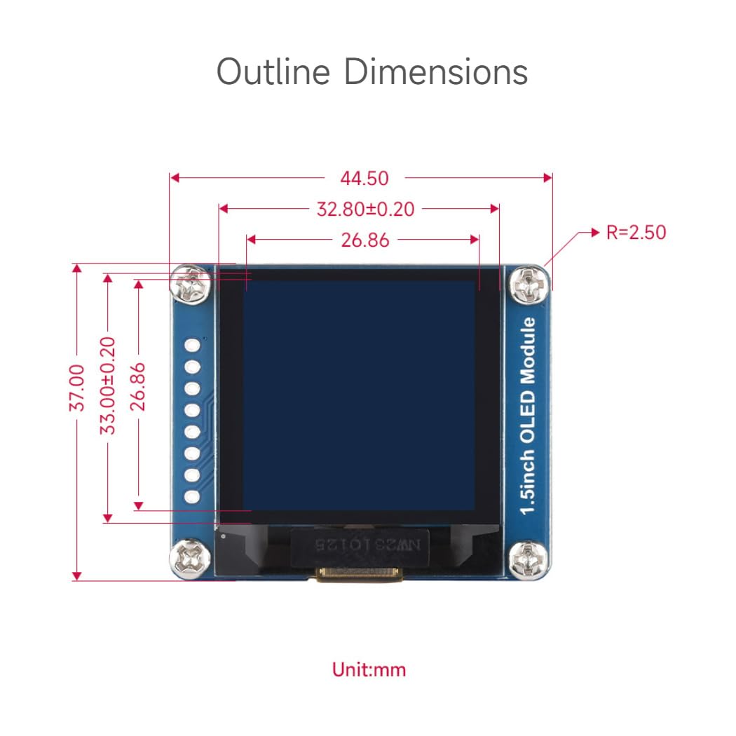 waveshare-1-5-zoll-oled-displaymodul-128x128-spi-i2c-wei image 8