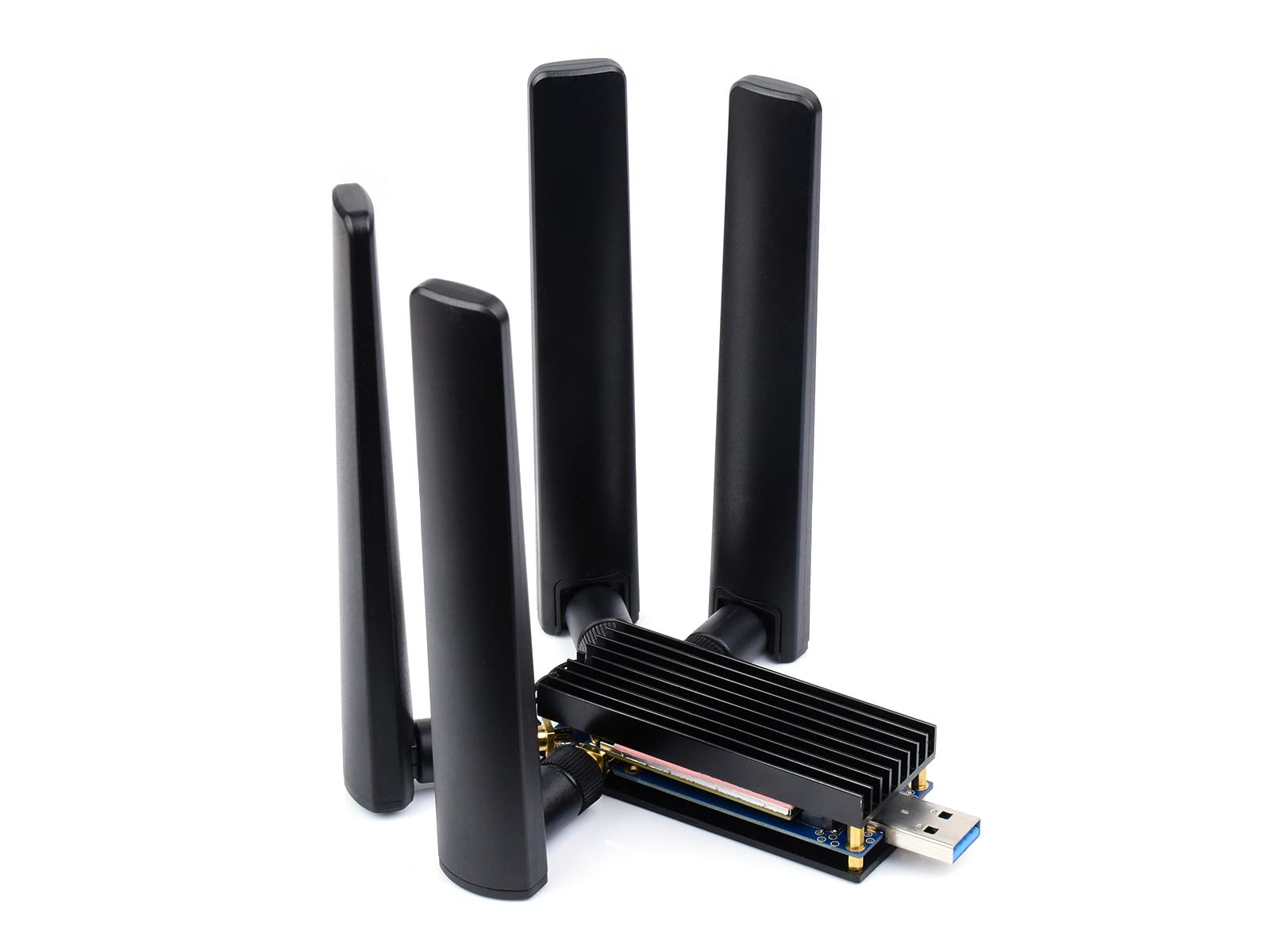 waveshare-usb-zu-m-2-b-key-modul-treiberboard-f-r-4g-5g-module-mit-quad-antennen image 1