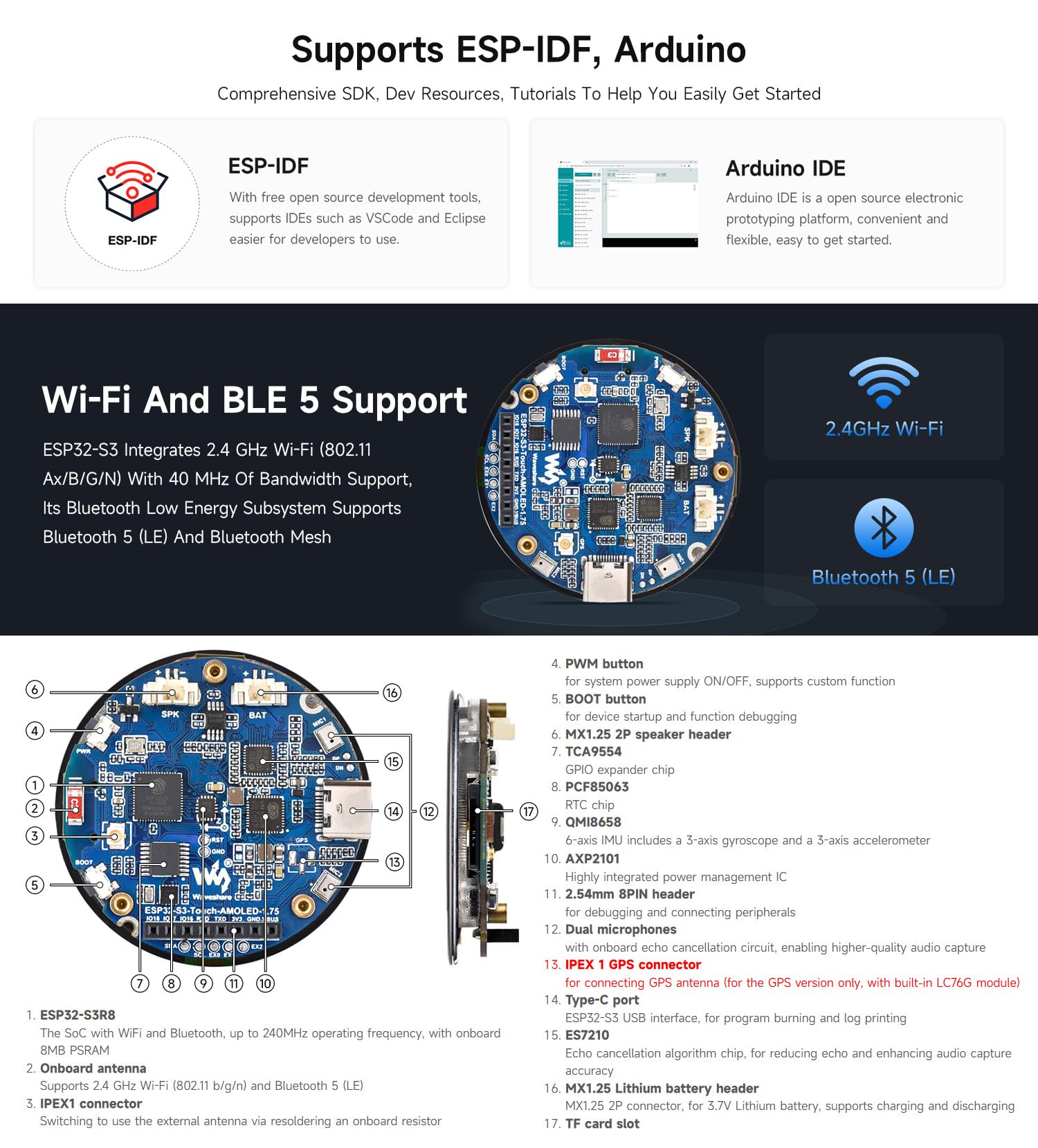 waveshare-esp32-s3-1-75-zoll-amoled-rund-touch-display-board-mit-geh-use-ohne-gp image 7