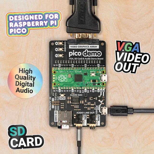 pimoroni-pico-vga-demo-base-vga-sd-und-i2s-audio-board-f-r-raspberry-pi-pico image 1