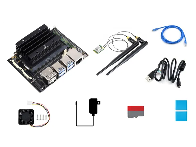 waveshare-jetson-nano-4gb-entwicklungs-kit-mit-tr-gerboard-heatsink-und-zubeh-r image 1