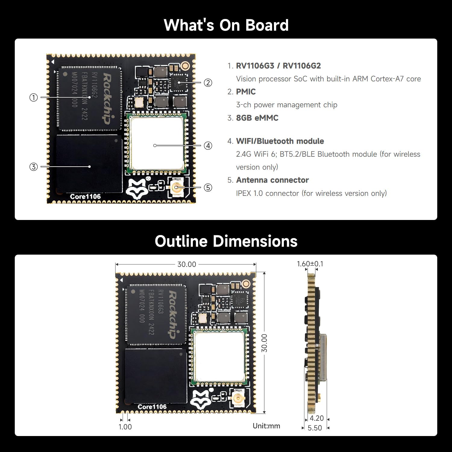 waveshare-luckfox-core1106-core11060408-core-board-rv1106g3-ohne-wlan image 7