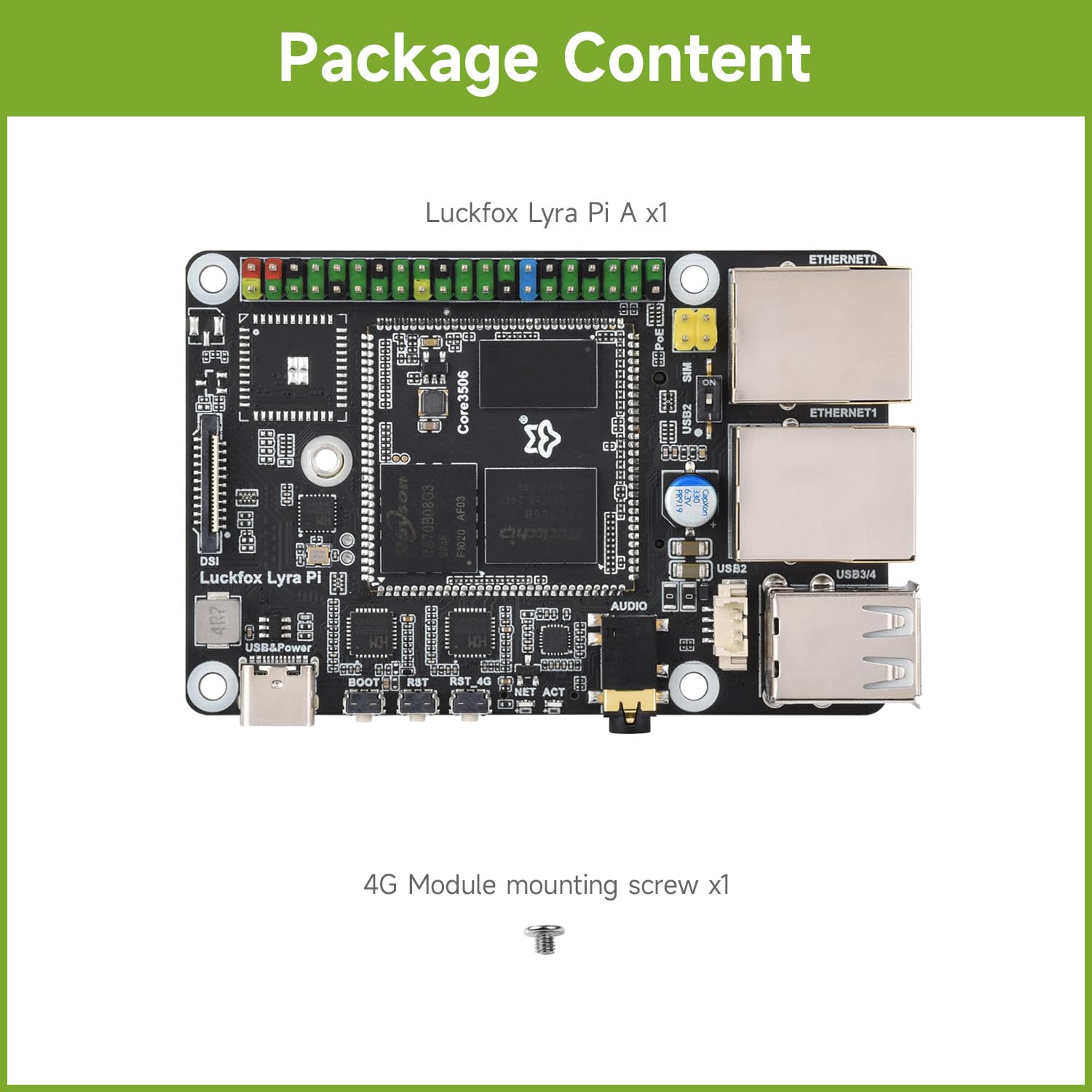 waveshare-luckfox-lyra-pi-a-linux-micro-entwicklungsboard-core3506-8gb-emmc-ohne image 2