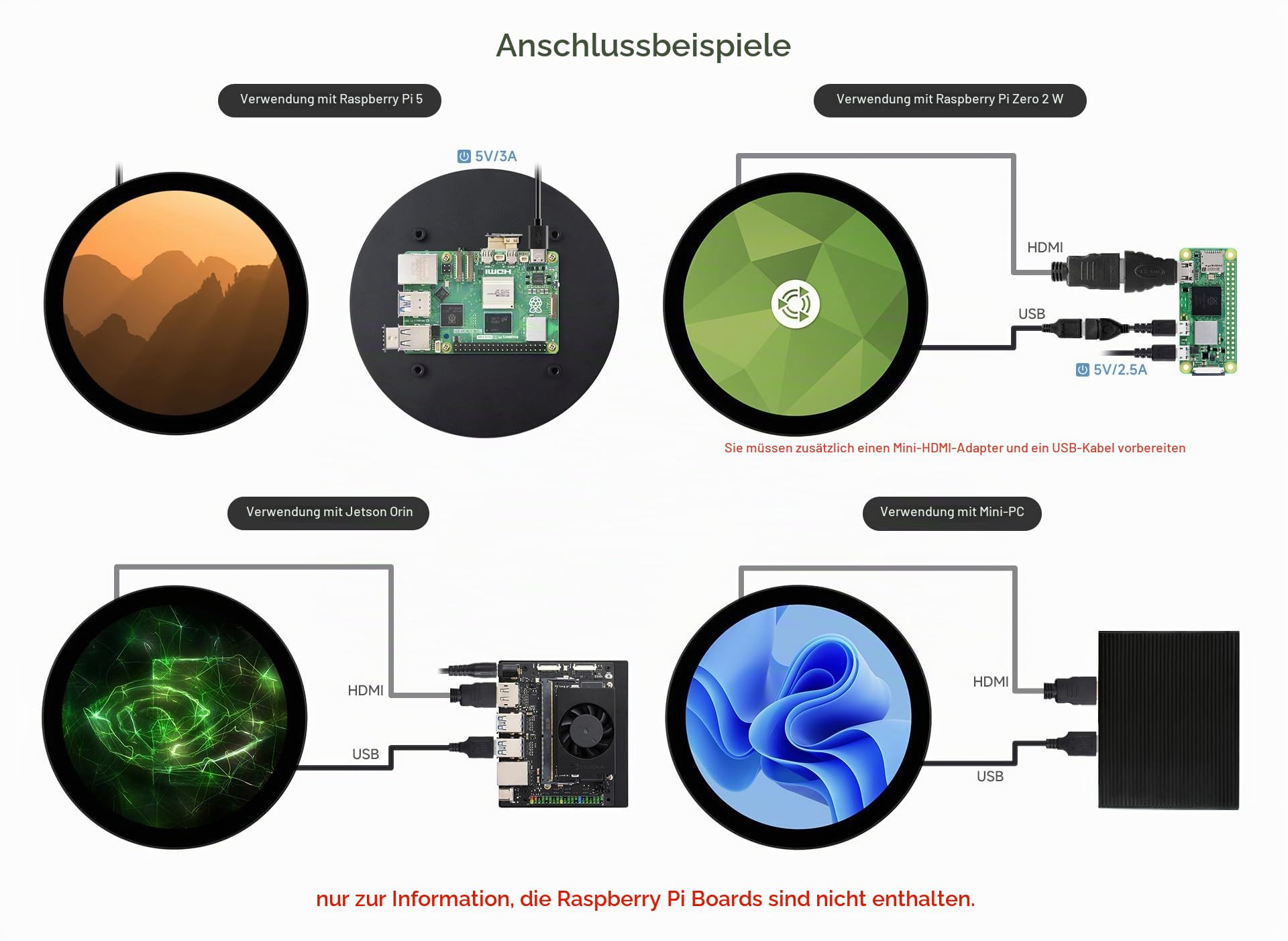 waveshare-5-zoll-hdmi-rundtouchscreen-1080x1080-pixel-kapazitiv-160-blickwinkel- image 5