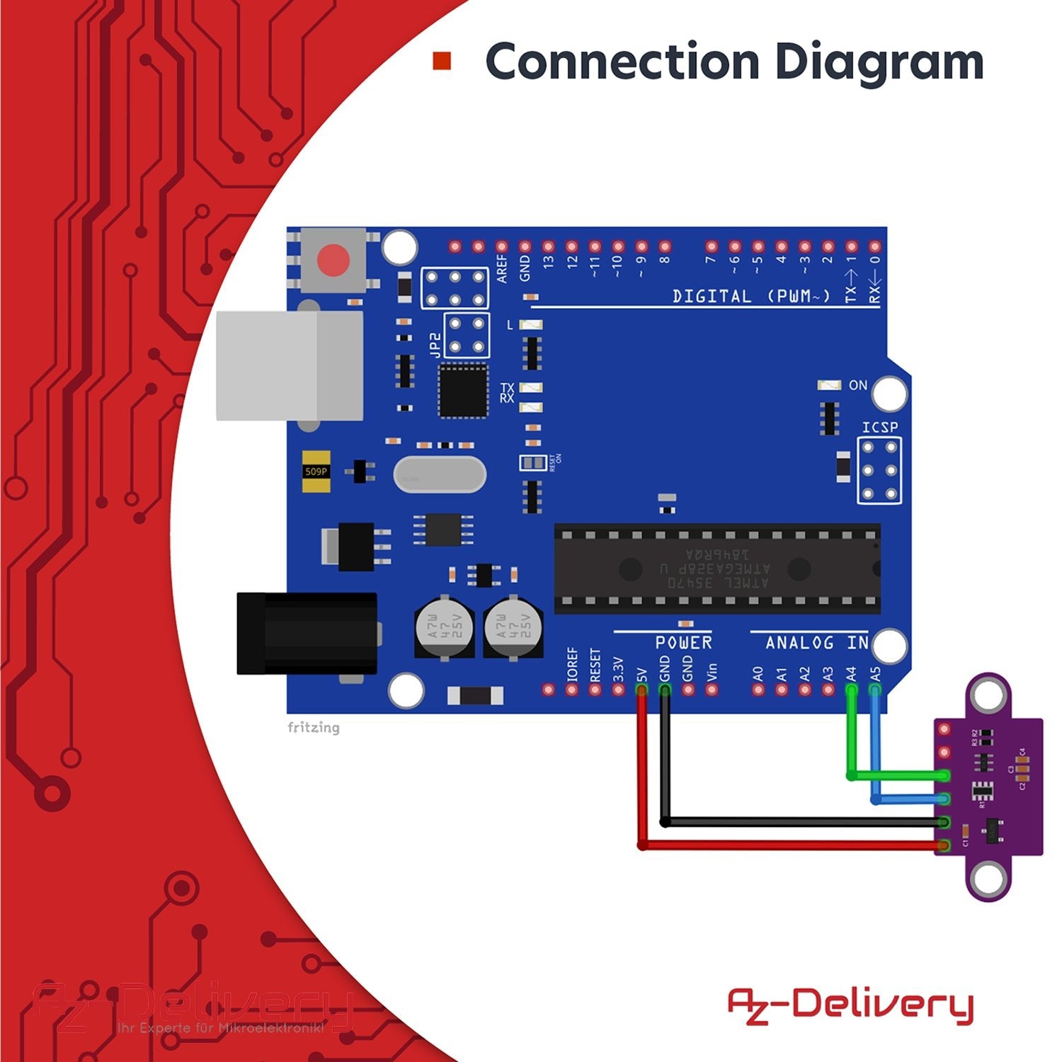 az-delivery-vl53l0x-time-of-flight-laser-abstandssensor-modul image 4