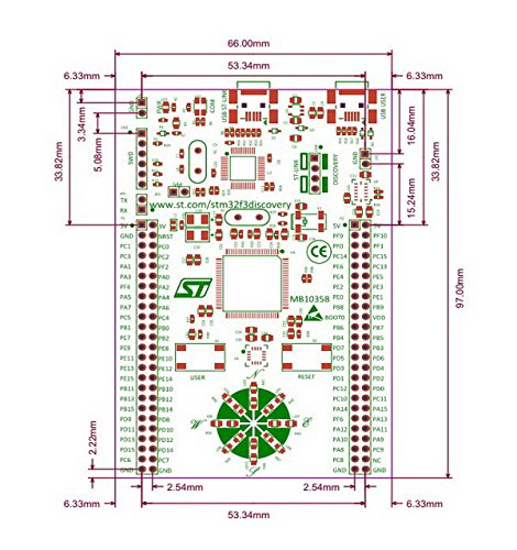 waveshare-stm32f3discovery-stm32-discovery-kit-entwicklungsboard-mit-stm32f303vc image 6