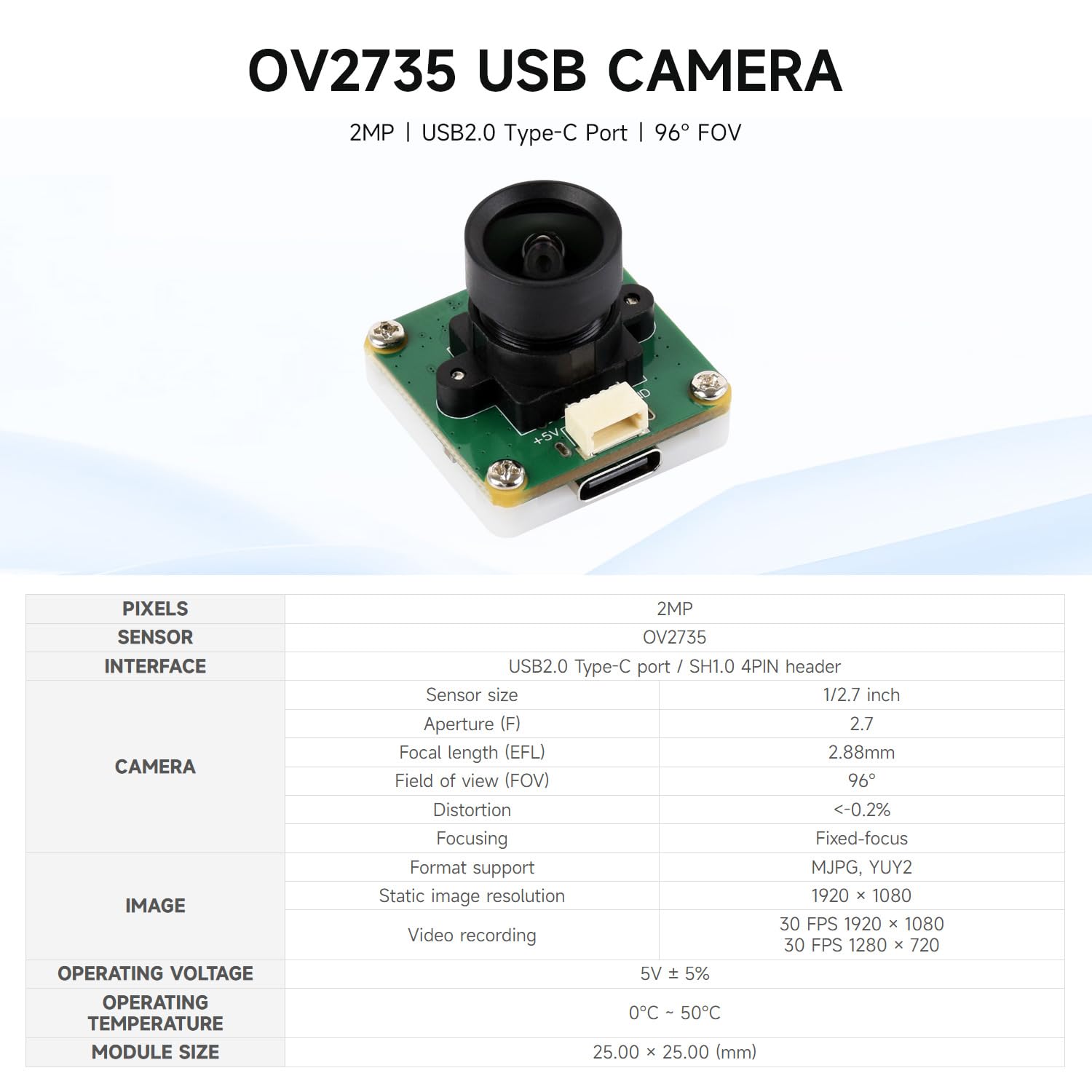 waveshare-ov2735-2mp-usb-kamera-a-type-c-sh1-0-4pin-1080p-weitwinkel image 3