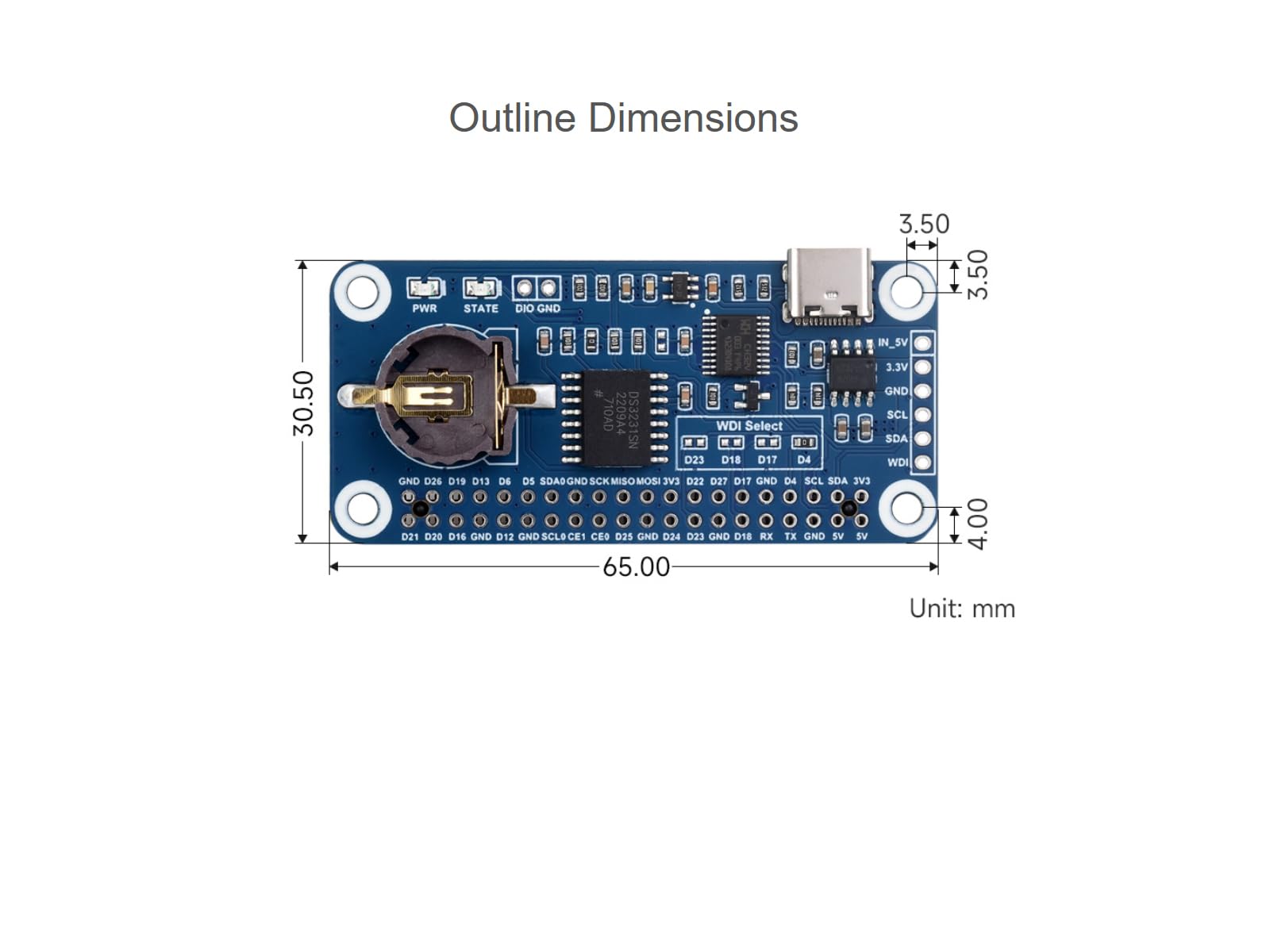 waveshare-rtc-watchdog-hat-b-ds3231sn-f-r-raspberry-pi-und-jetson-nano image 7