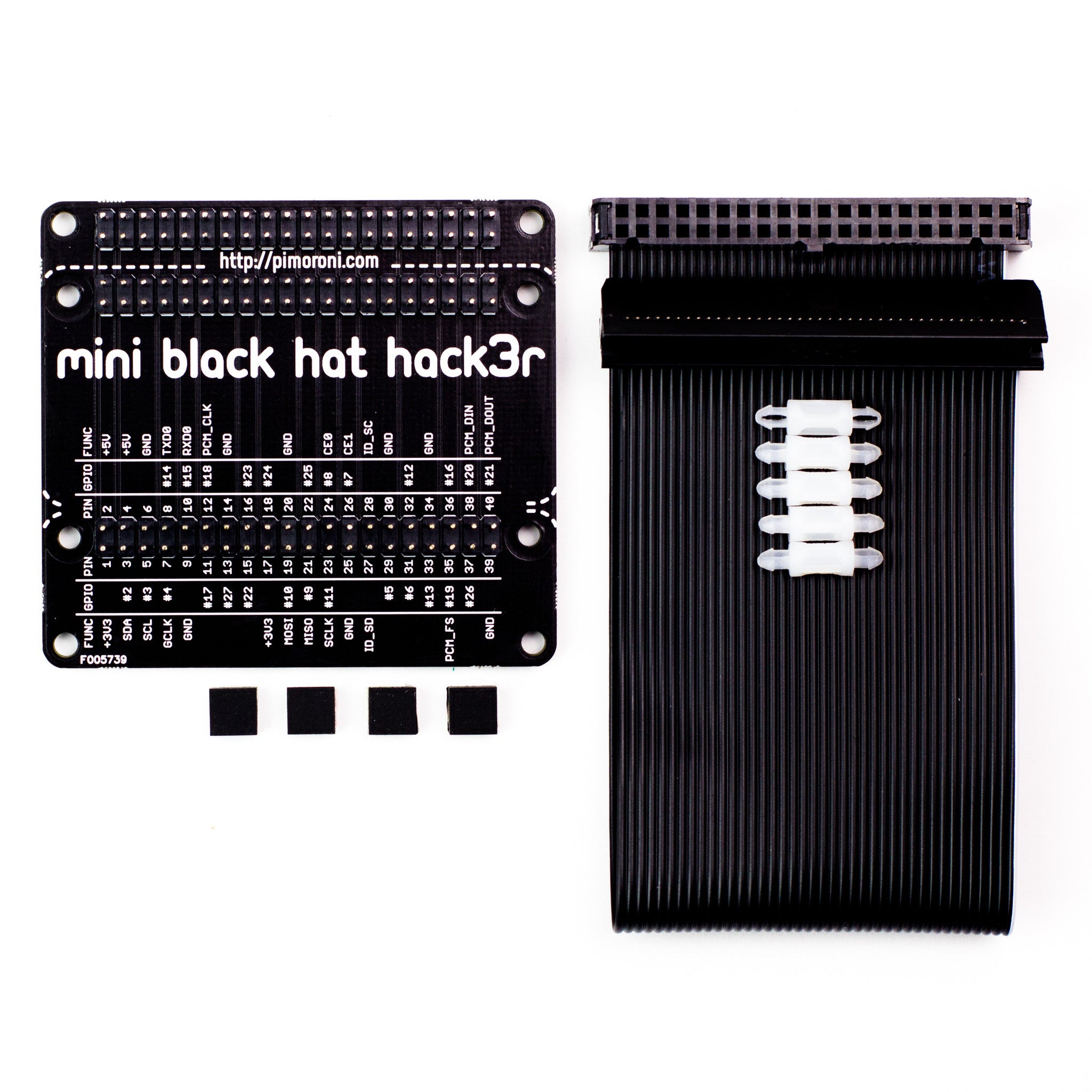 pimoroni-mini-black-hat-hack3r-gpio-debug-board-f-r-raspberry-pi-hat-phat image 4