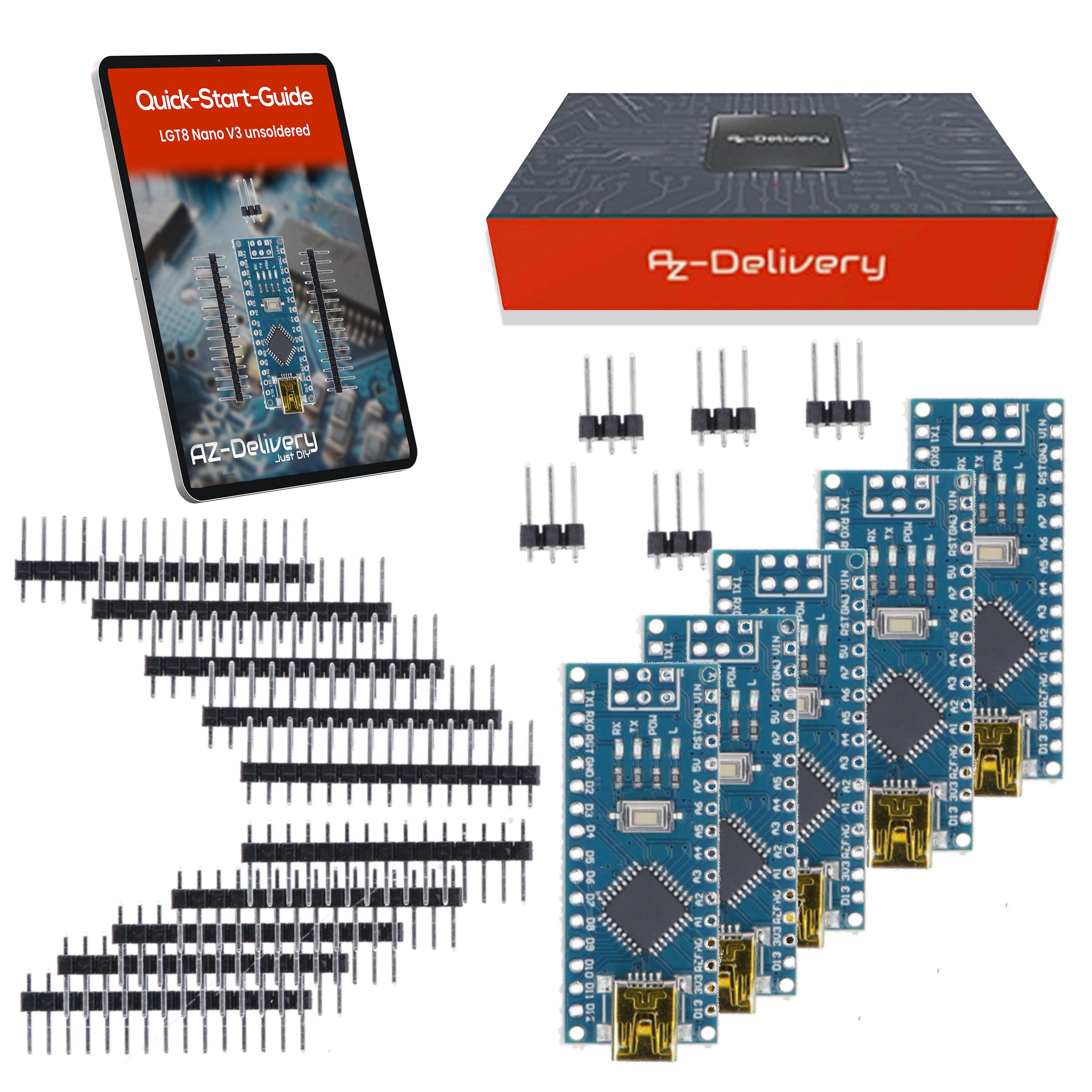 az-delivery-lgt8-nano-v3-mikrocontroller-board-mit-lgt8f328p-und-ch340-32-mhz image 6