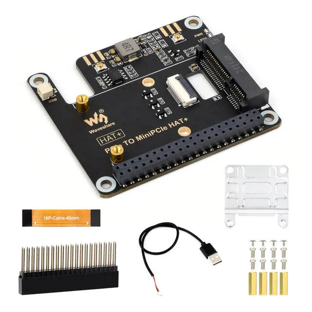 waveshare-pcie-zu-minipcie-adapter-hat-f-r-raspberry-pi-5 image 1