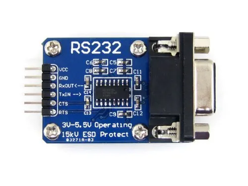 waveshare-rs232-board-sp3232-kommunikationsmodul-db9-uart-3v-5-5v image 1