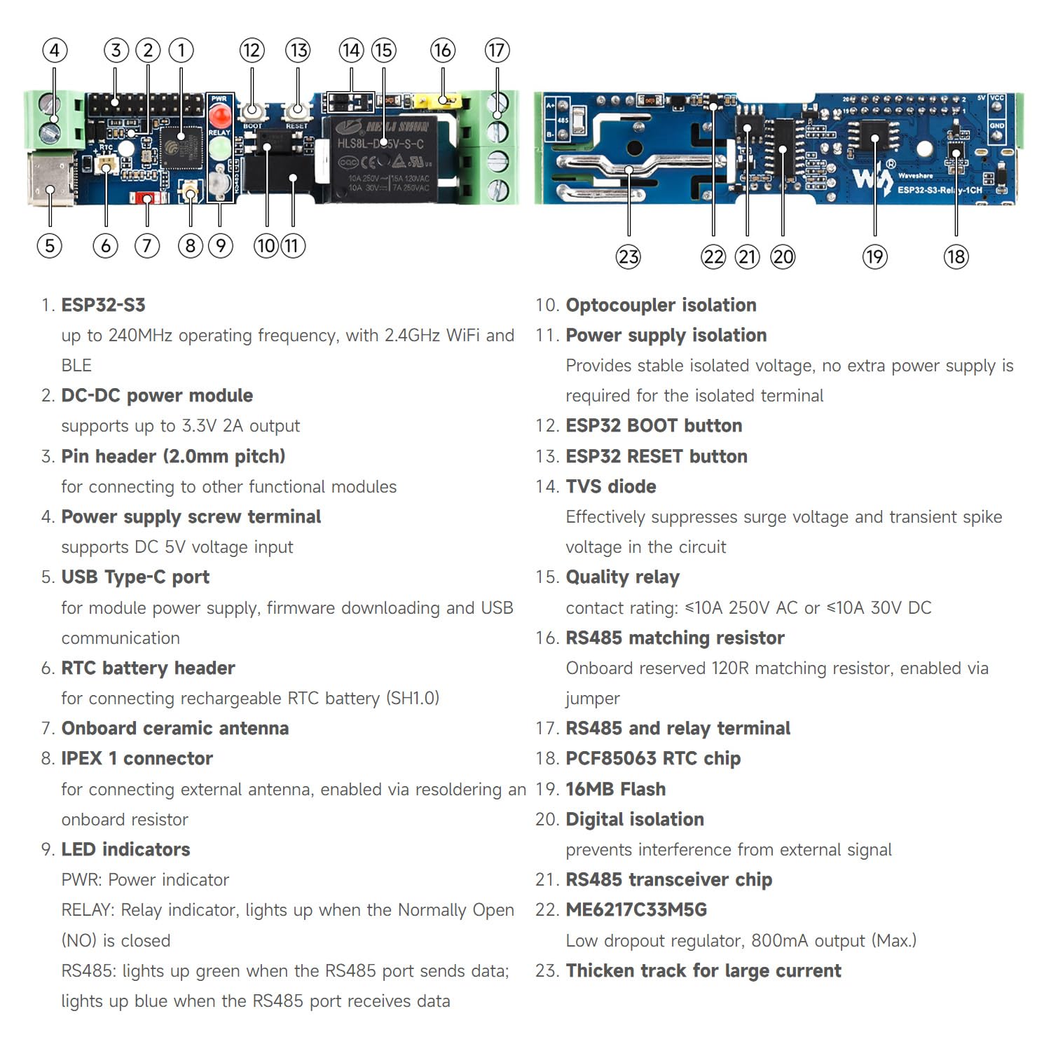 waveshare-industrial-1-kanal-esp32-s3-wifi-relaismodul-rs485-hutschiene image 8
