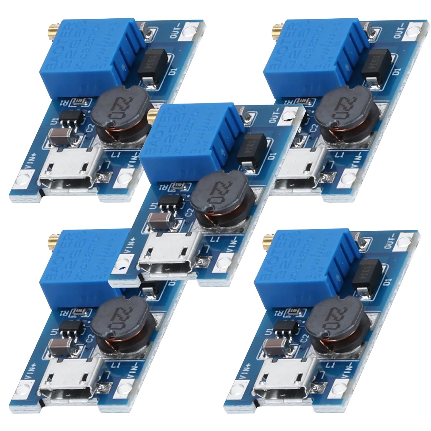 az-delivery-2a-dc-dc-boost-step-up-wandler-mit-microusb-2v-24v-zu-5v-28v-mt3608- image 3