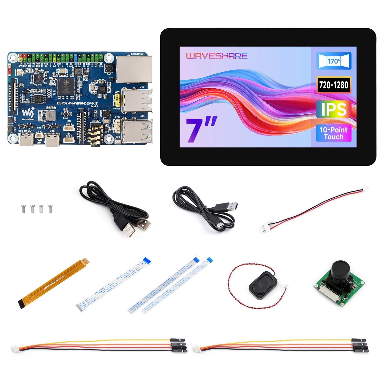 waveshare-esp32-p4-wifi6-dev-kit-entwicklungsboard-mit-7-zoll-display-esp32-p4-c image 1