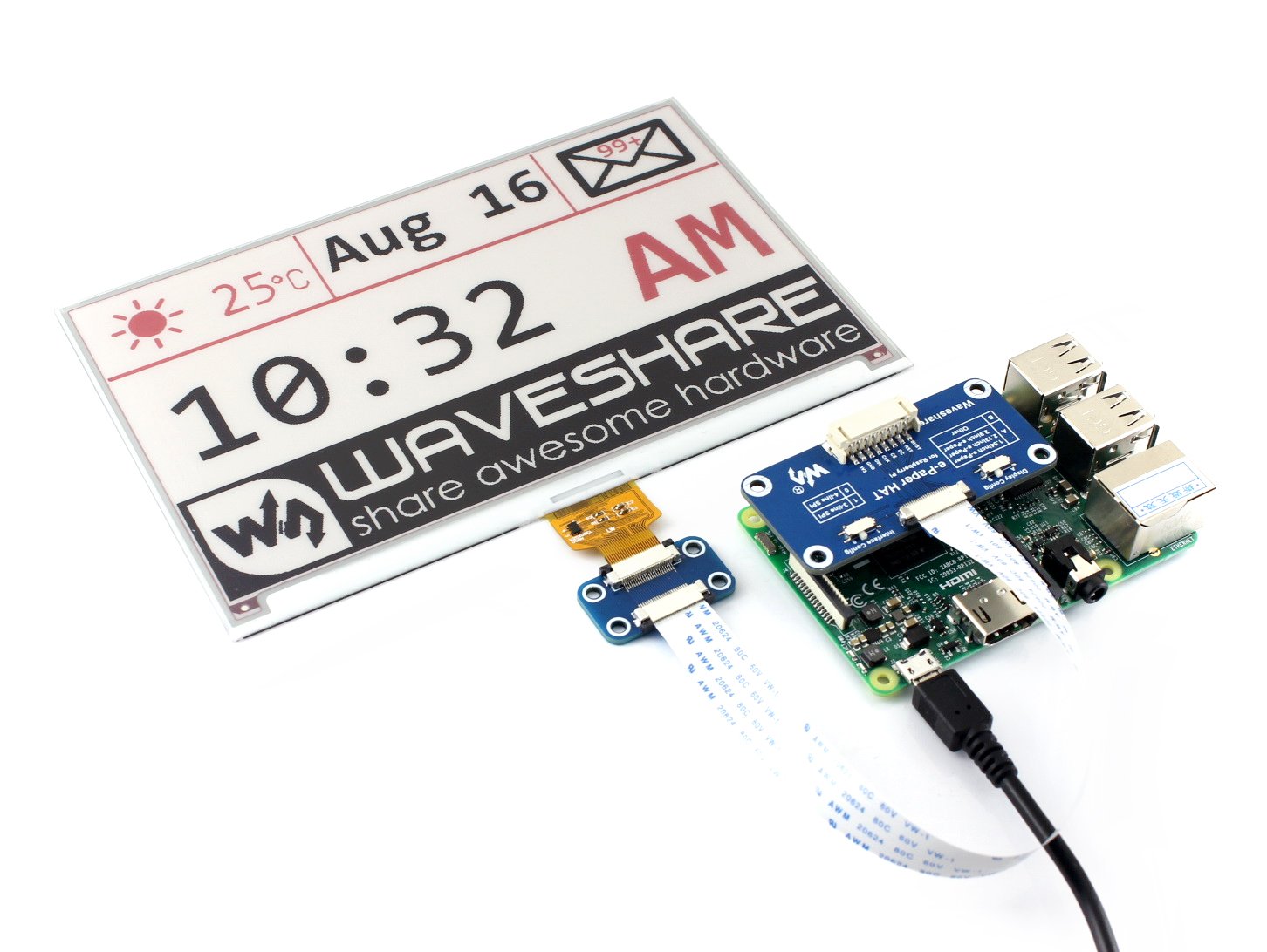 waveshare-7-5-zoll-e-paper-raw-display-panel-b-800x480-dreifarbig-rot-schwarz-we image 5