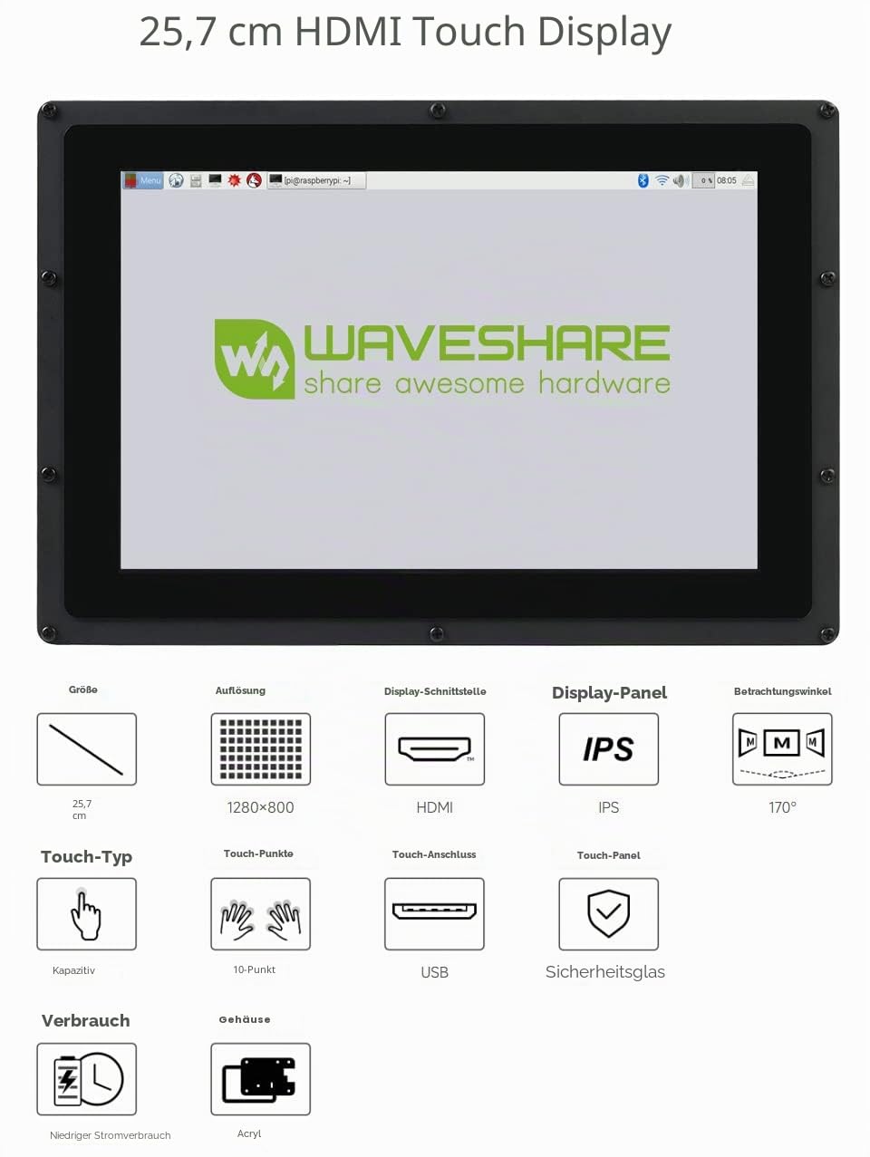 waveshare-10-1-zoll-hdmi-lcd-ips-display-1024x600-resistiv-f-r-raspberry-pi image 4
