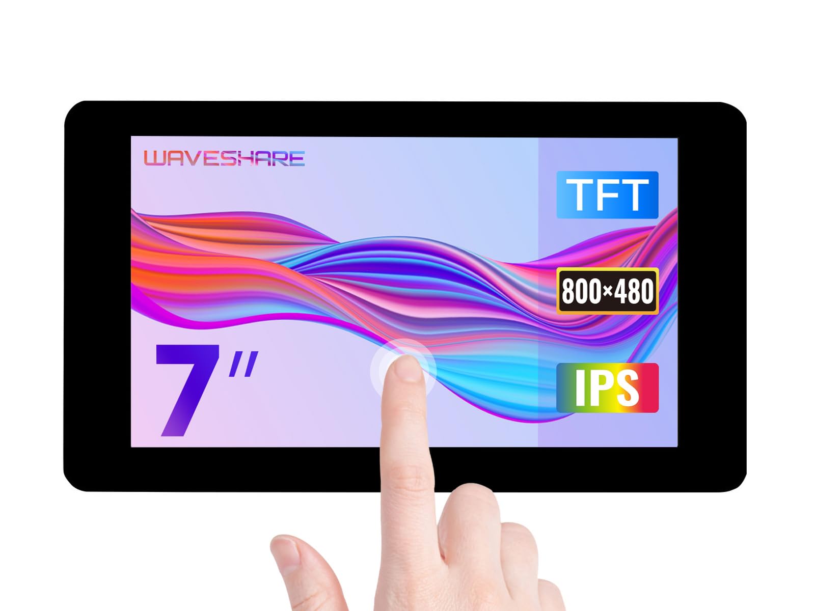 waveshare-7-zoll-dsi-touch-display-800x480-kapazitiv-f-r-raspberry-pi-5-4b-3b image 1