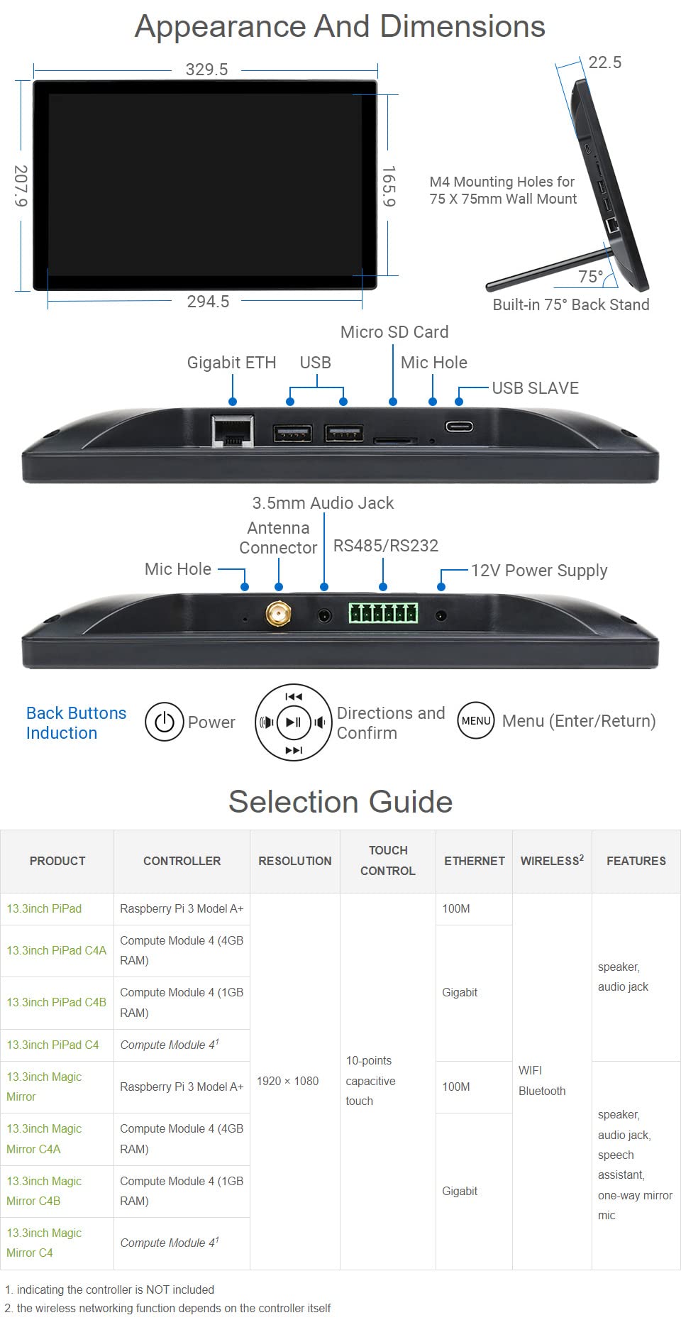 waveshare-13-3inch-pipad-c4-mini-computer-touch-display-f-r-raspberry-pi-cm4-ohn image 8