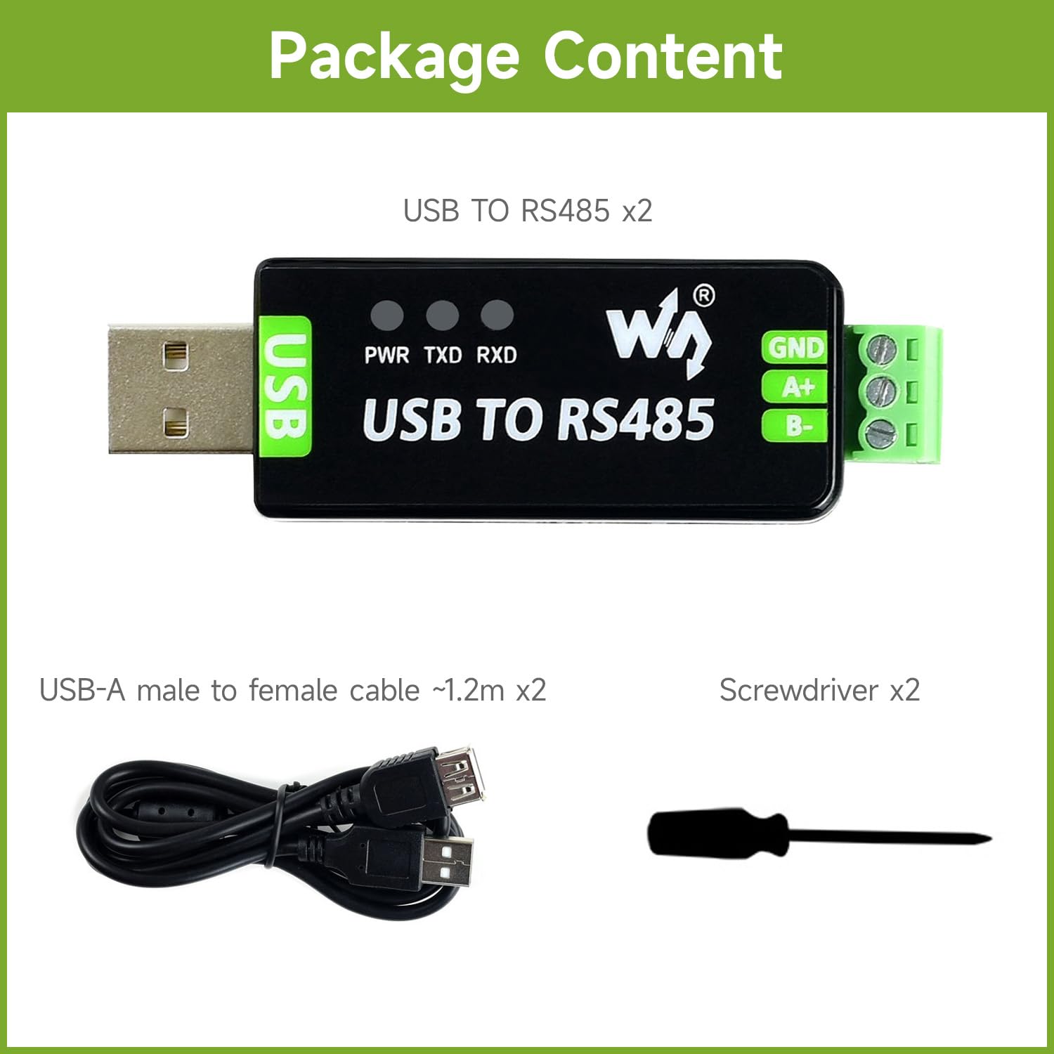 waveshare-industrial-usb-zu-rs485-konverter-mit-ft232rnl-und-sp485een-2-st-ck image 2