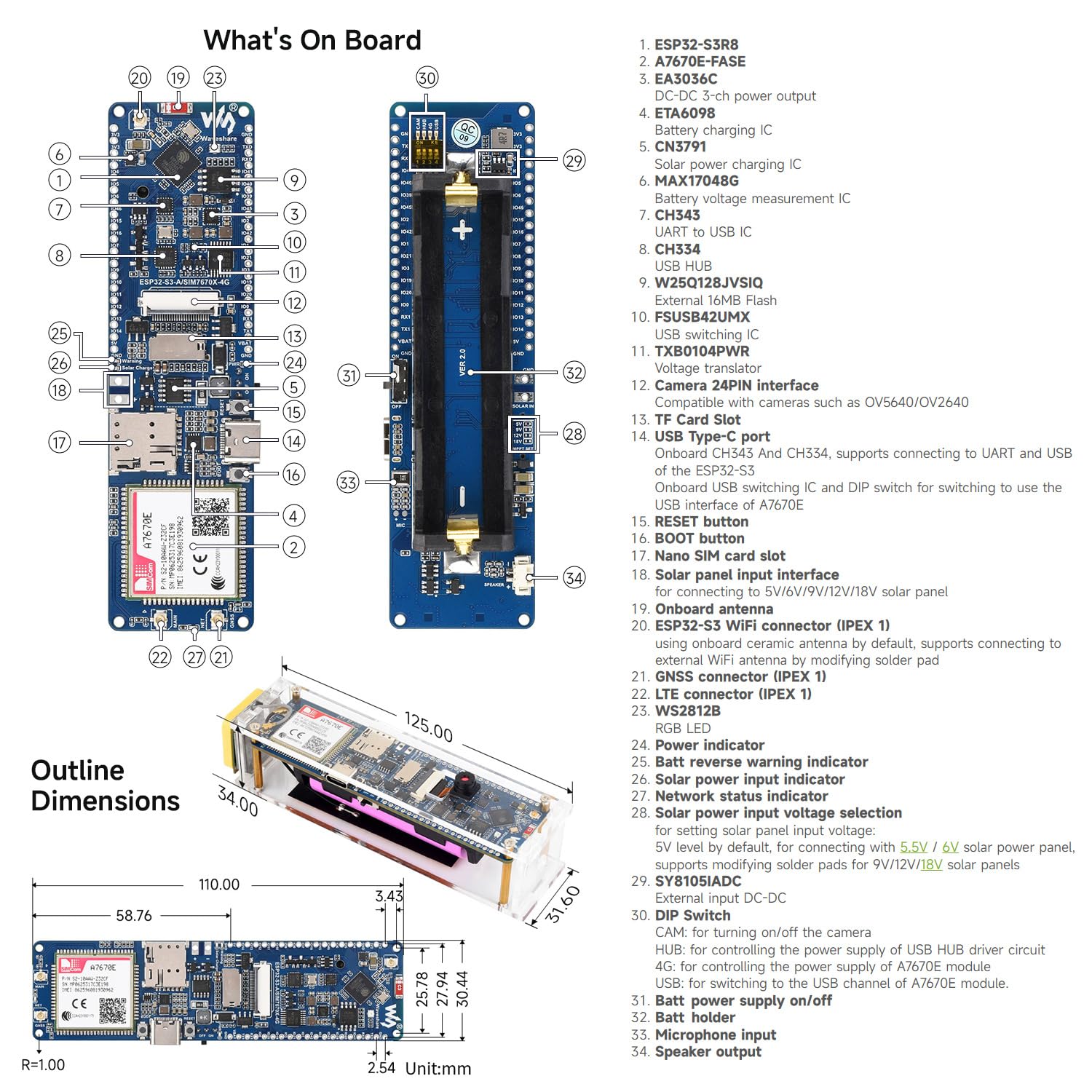 waveshare-esp32-s3-a7670e-4g-entwicklungsboard-mit-kamera-lautsprecher-und-anten image 8