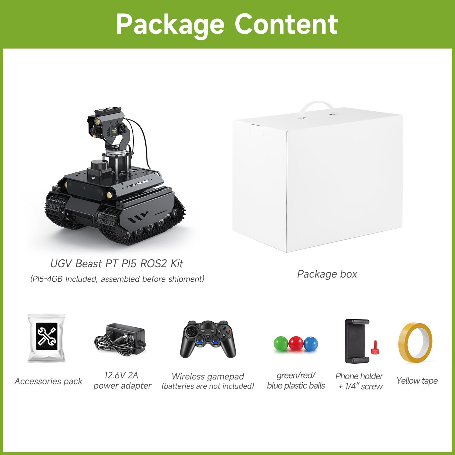 waveshare-ugv-beast-pt-pi5-ros2-kit-offroad-ketten-ai-roboter-ganzmetall-mit-pi5 image 2