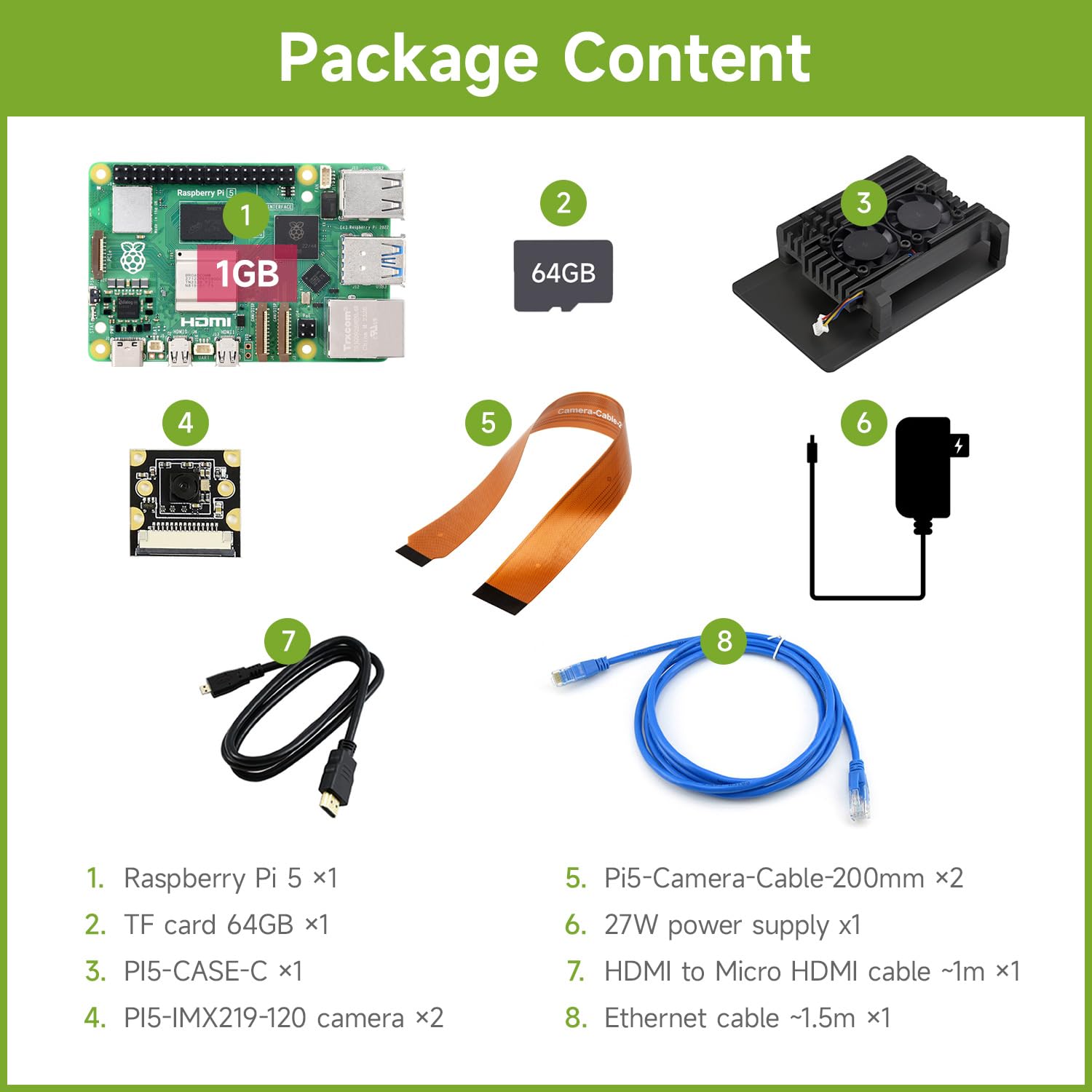 waveshare-rpi5-1gb-dual-camera-kit-b-mit-2x-imx219-120-8mp-64gb-und-alu-case image 2