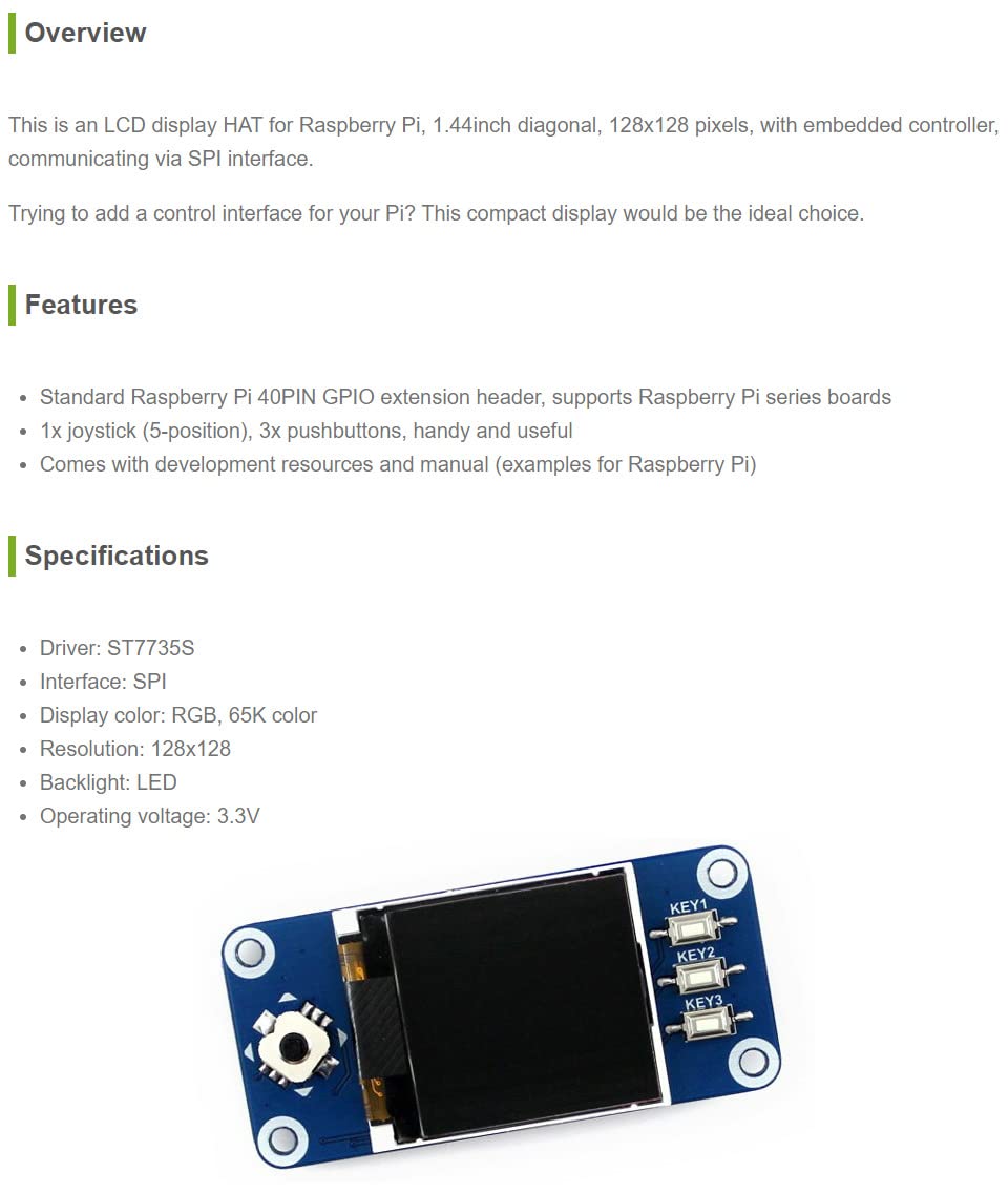 waveshare-1-44-zoll-lcd-display-hat-128x128-spi-f-r-raspberry-pi-zero image 6