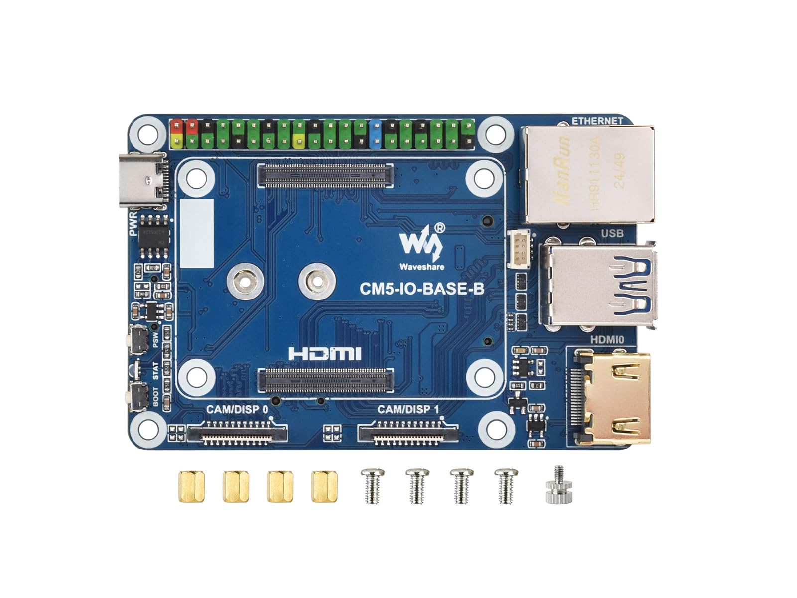 waveshare-mini-base-board-b-f-r-raspberry-pi-cm5-lite-emmc-gigabit-eth-m-2-hdmi image 1