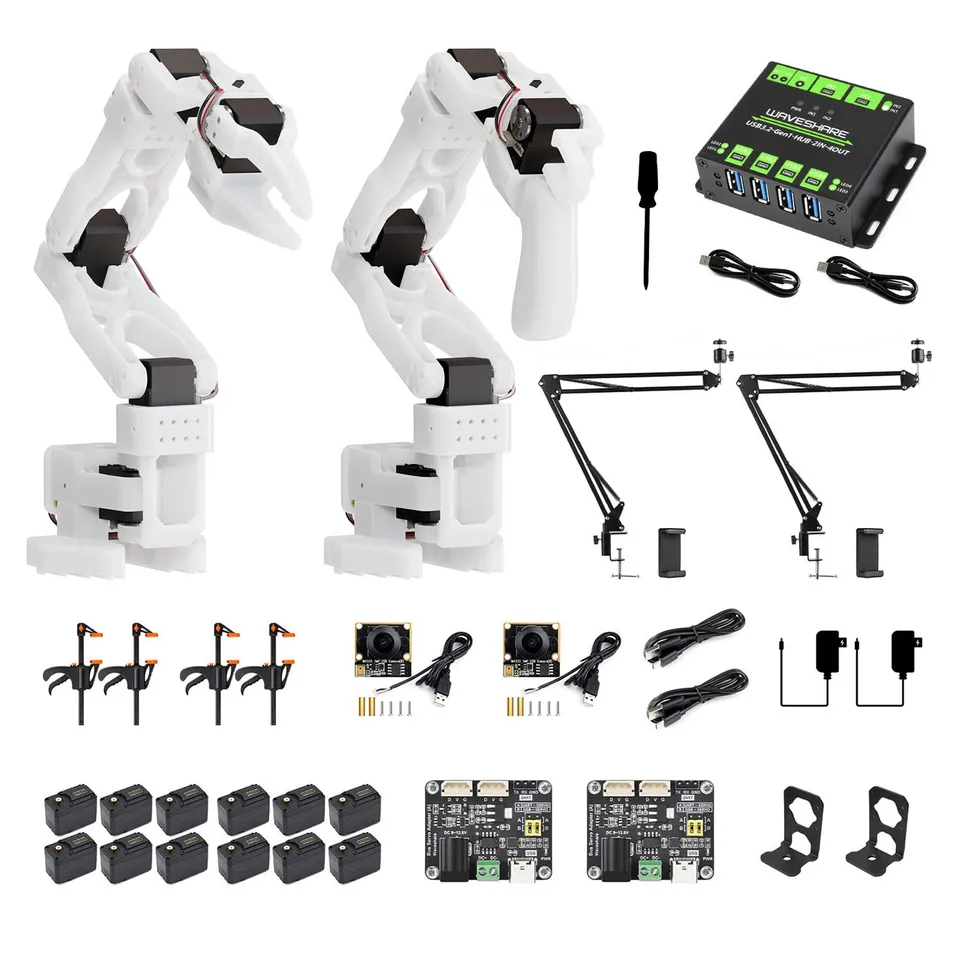 waveshare-so-arm100-open-source-6-achs-roboterarm-cam-kit-mit-resin-druckteilen image 1