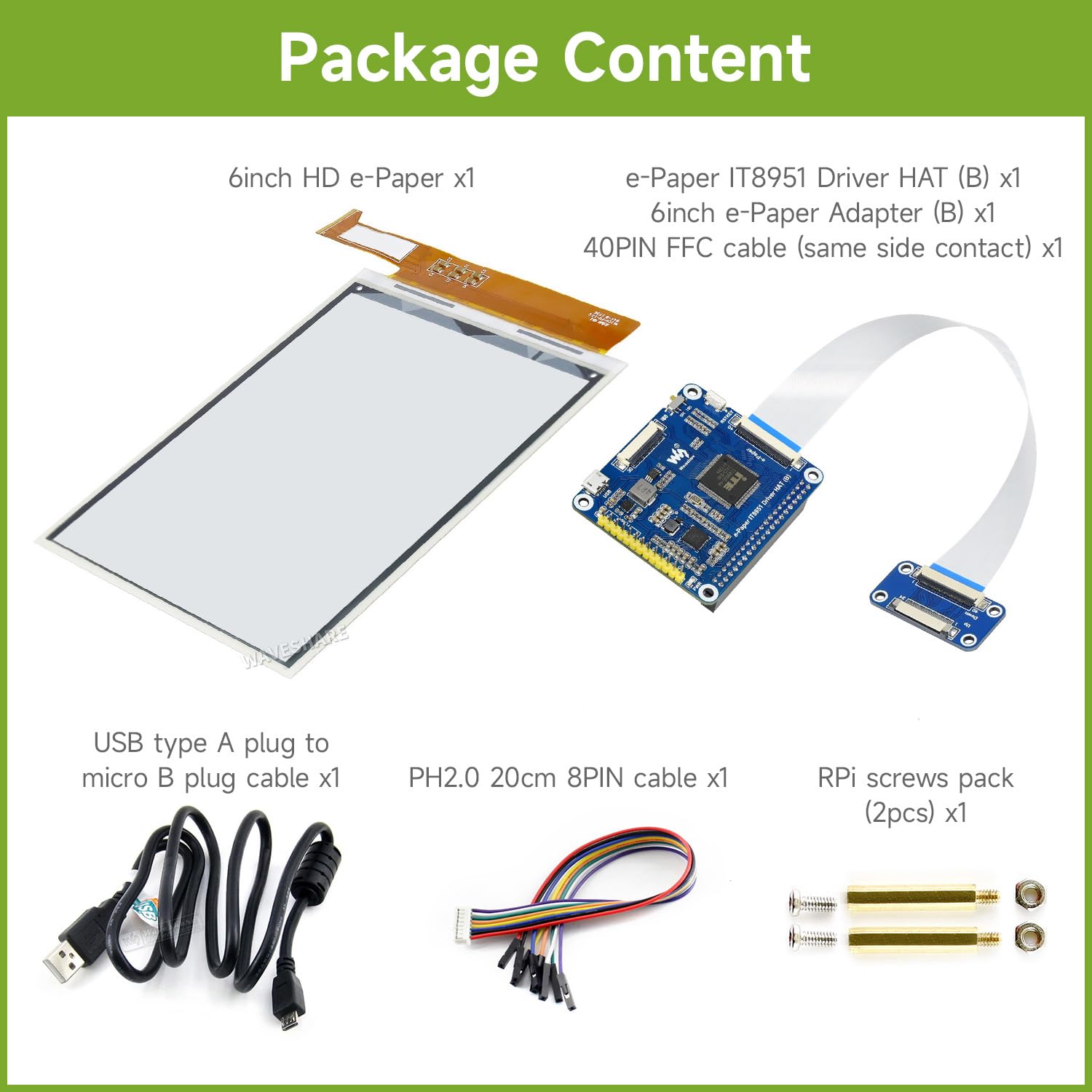 waveshare-6-zoll-e-ink-display-hat-f-r-raspberry-pi-1448-1072-16-graustufen-it89 image 2