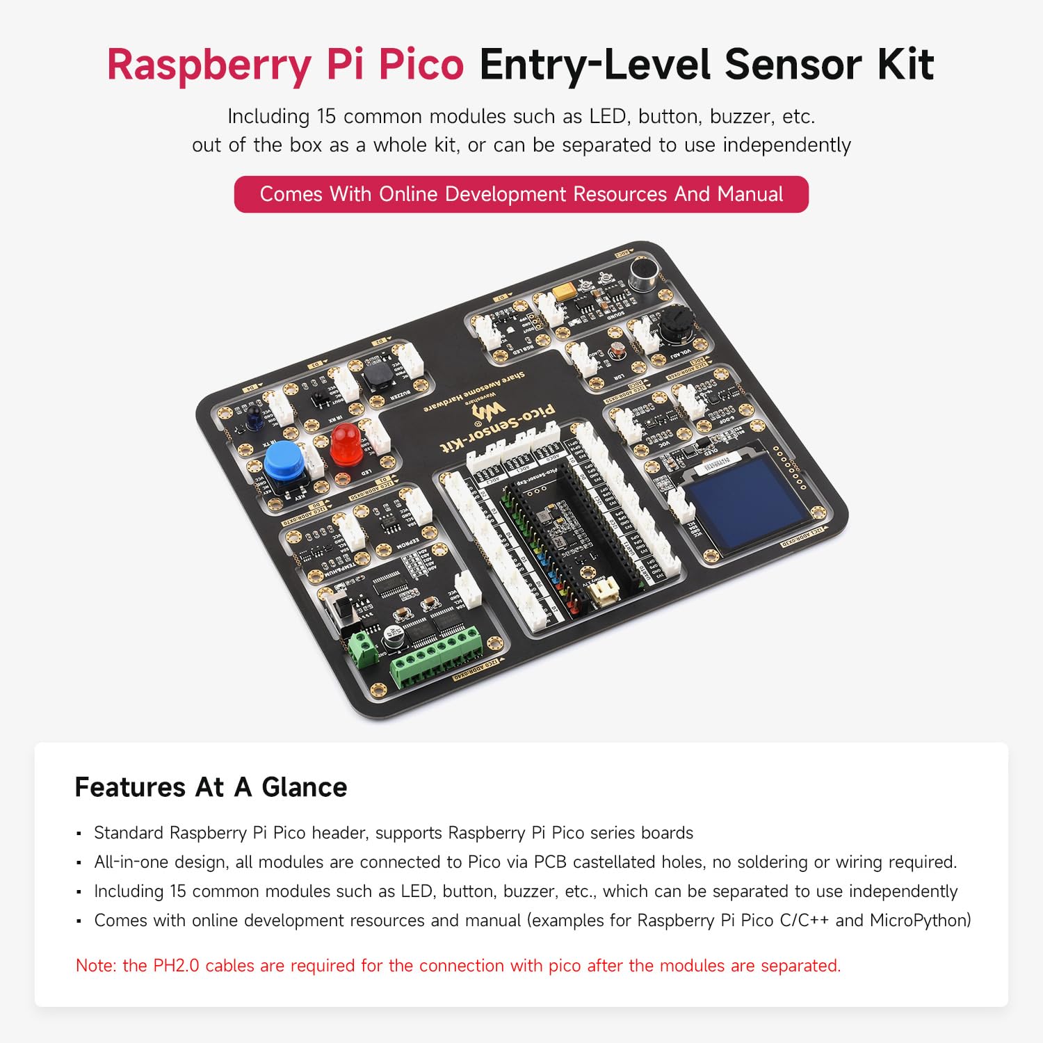 waveshare-esp32-s3-pico-sensor-kit-b-entwicklungskit-mit-esp32-s3-pico-m-und-sen image 3